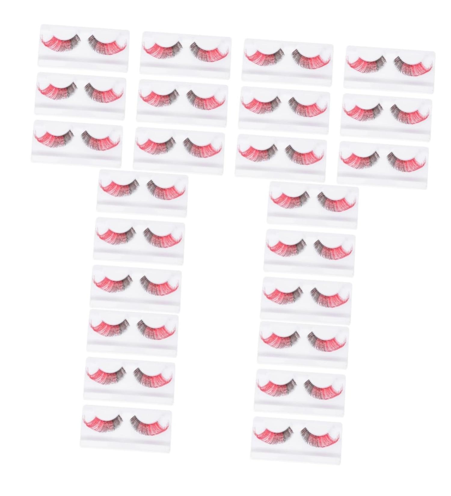 FRCOLOR 24 Pairs Halloween False Eyelashes Pre Glued Lashes Artificial Eyelashes Halloween Strip Lashes Natural False Eyelashes Art Eyelashes Makeup Miss Imported Fiber Cosplay - Buy Online on GoSupps.com