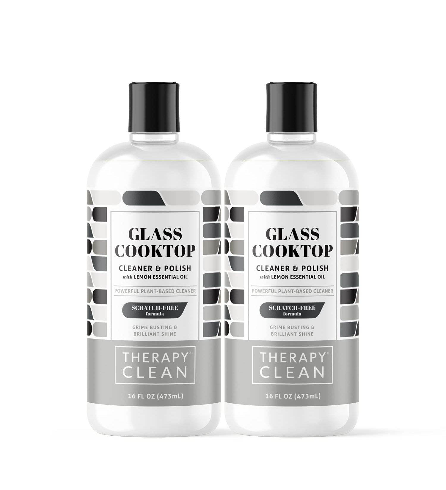 Therapy Glass Stove Top Cleaner 16 fl oz. (2 Pack) - Safe for Ceramic Electric Induction Stovetops - Buy Online on GoSupps.com