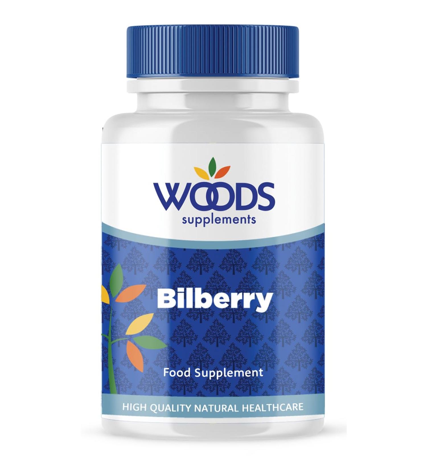 Bilberry 250mg Tablets from Woods Supplements | Bilberry is Highly Nutritious and Packed with flavonoids | Eye Support | Suitable for Vegetarians & Vegans | Highly Concentrated Formula (180)