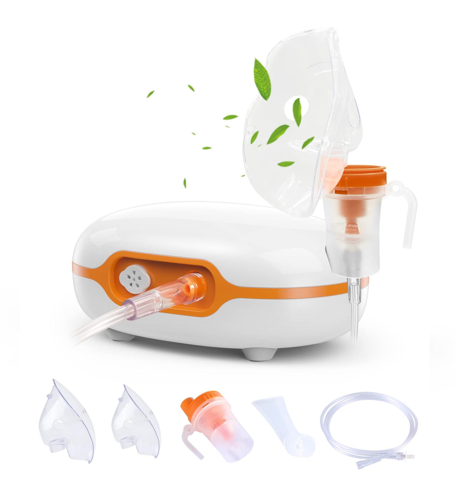 Portable Nebulizer Machine for Adults & Kids | 3 Sizes Mask, Full Accessory Kit | Tiny Mist Compressor | Steam Inhaler - 0707QZJ8 - Buy Online on GoSupps.com