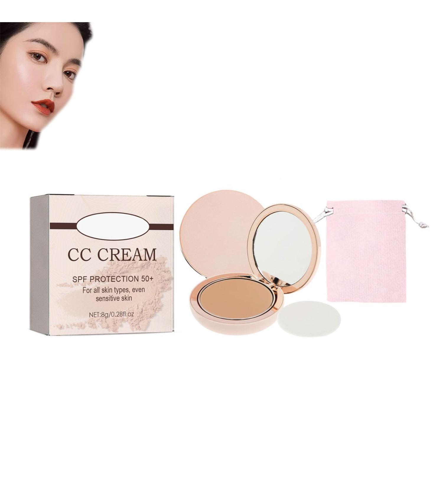 CC Creamy Compact Spf 50 Full Coverage Concealer Foundation Concealer Color Correcting Concealer Always CC Creamy Compact Spf 50+ and Pouch (Natural Colour) - Buy Online on GoSupps.com