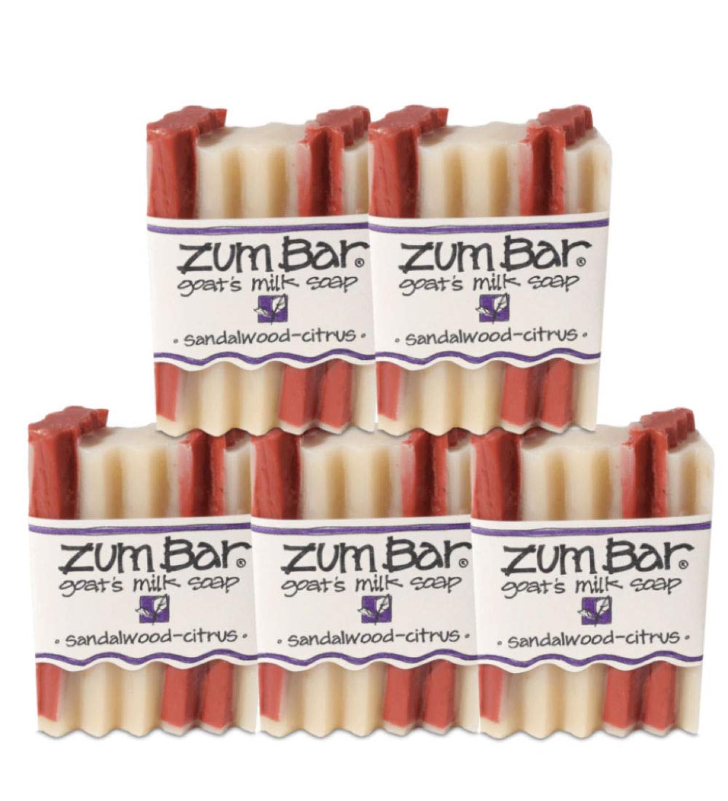 Indigo Wild Zum Bar Goat's Milk Soap - Sandalwood-Citrus 3oz | Natural Hydrating Soap - Buy Online on GoSupps.com