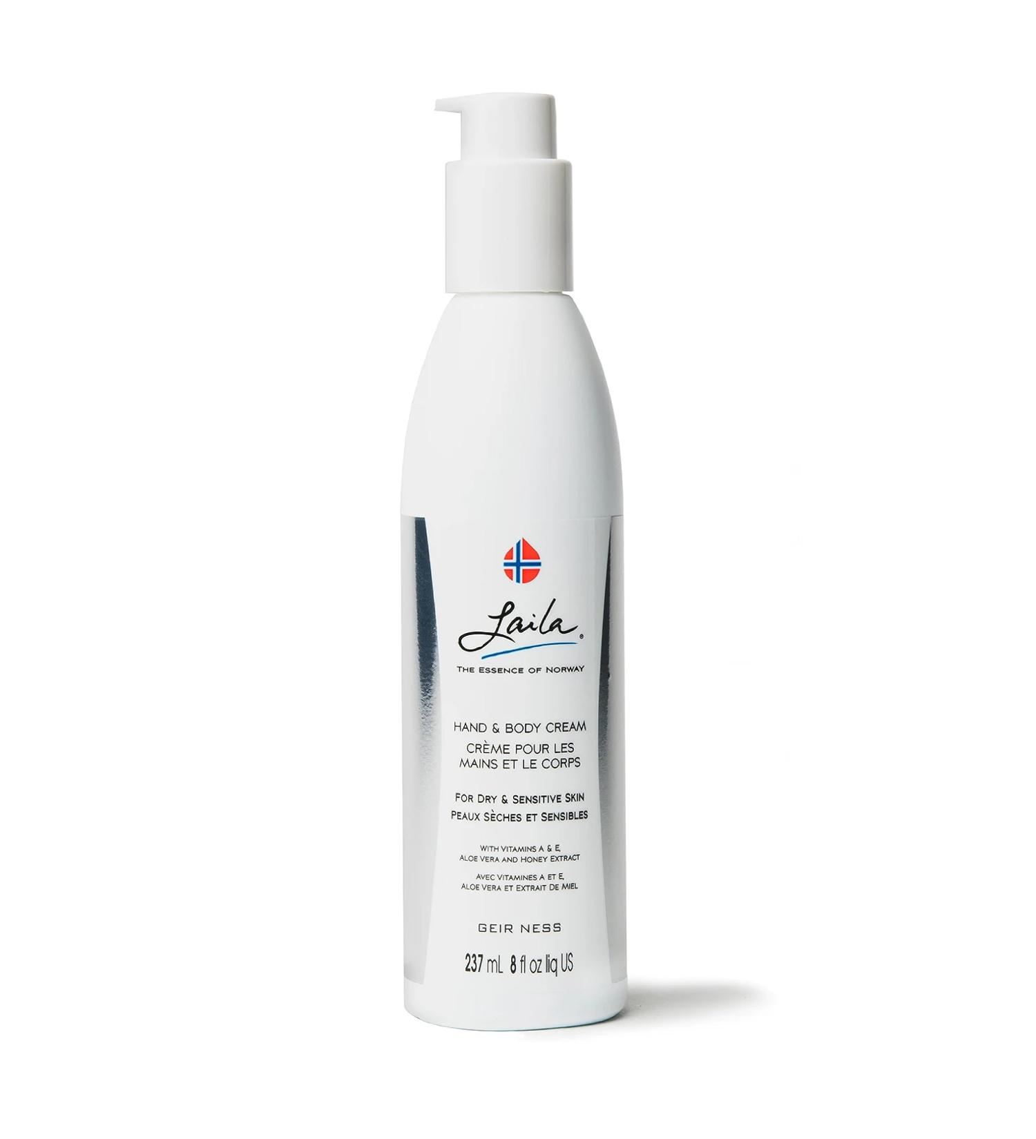 Geir Ness Laila Hand & Body Cream - Moisturizing Formula with Vitamin A & E Aloe Vera & Honey for Soft Smooth Hands - International Shipping Available - Buy Online on GoSupps.com