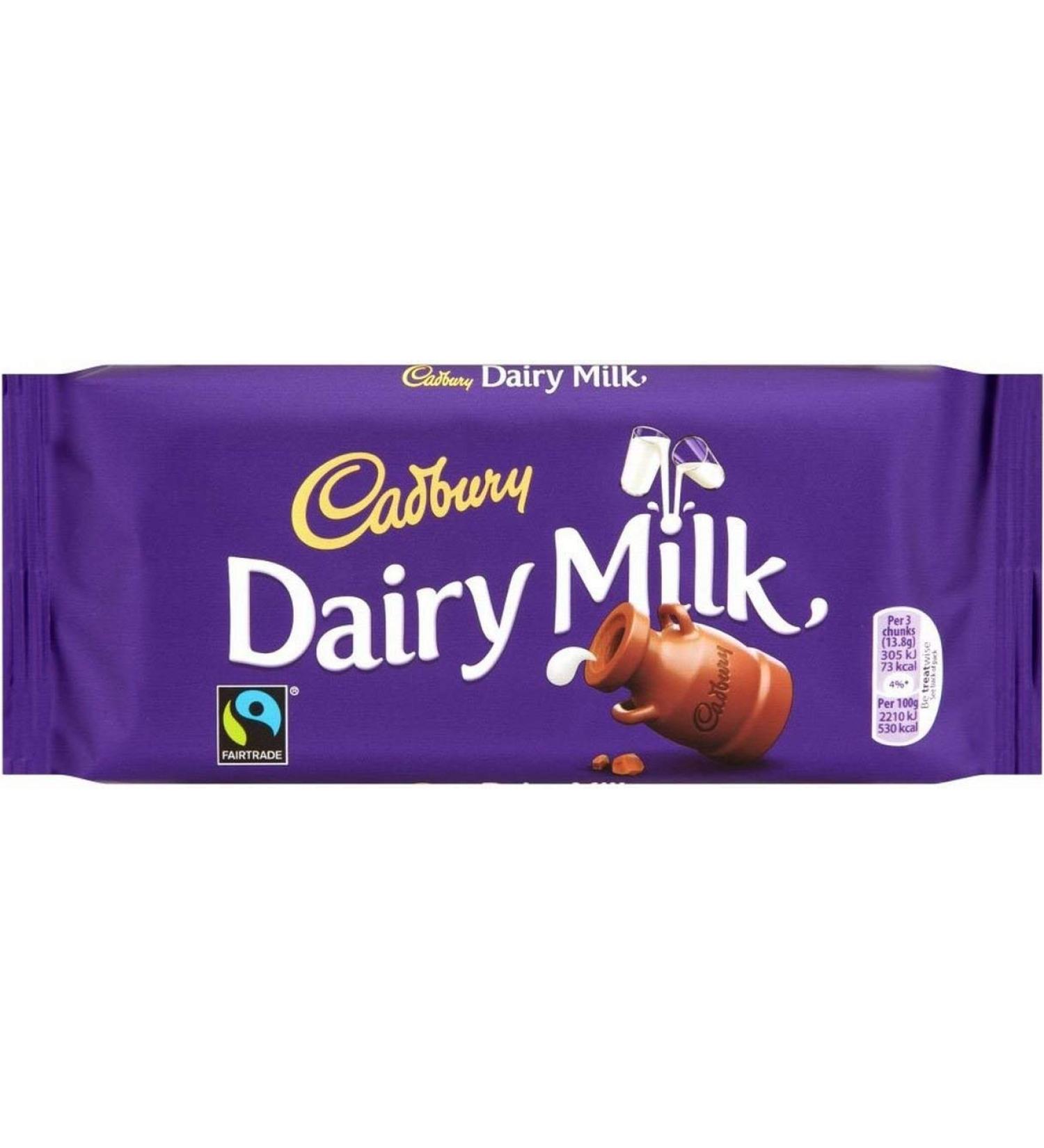 Cadbury Cadbury Dairy Milk Chocolate Bar (110g) - Pack of 6