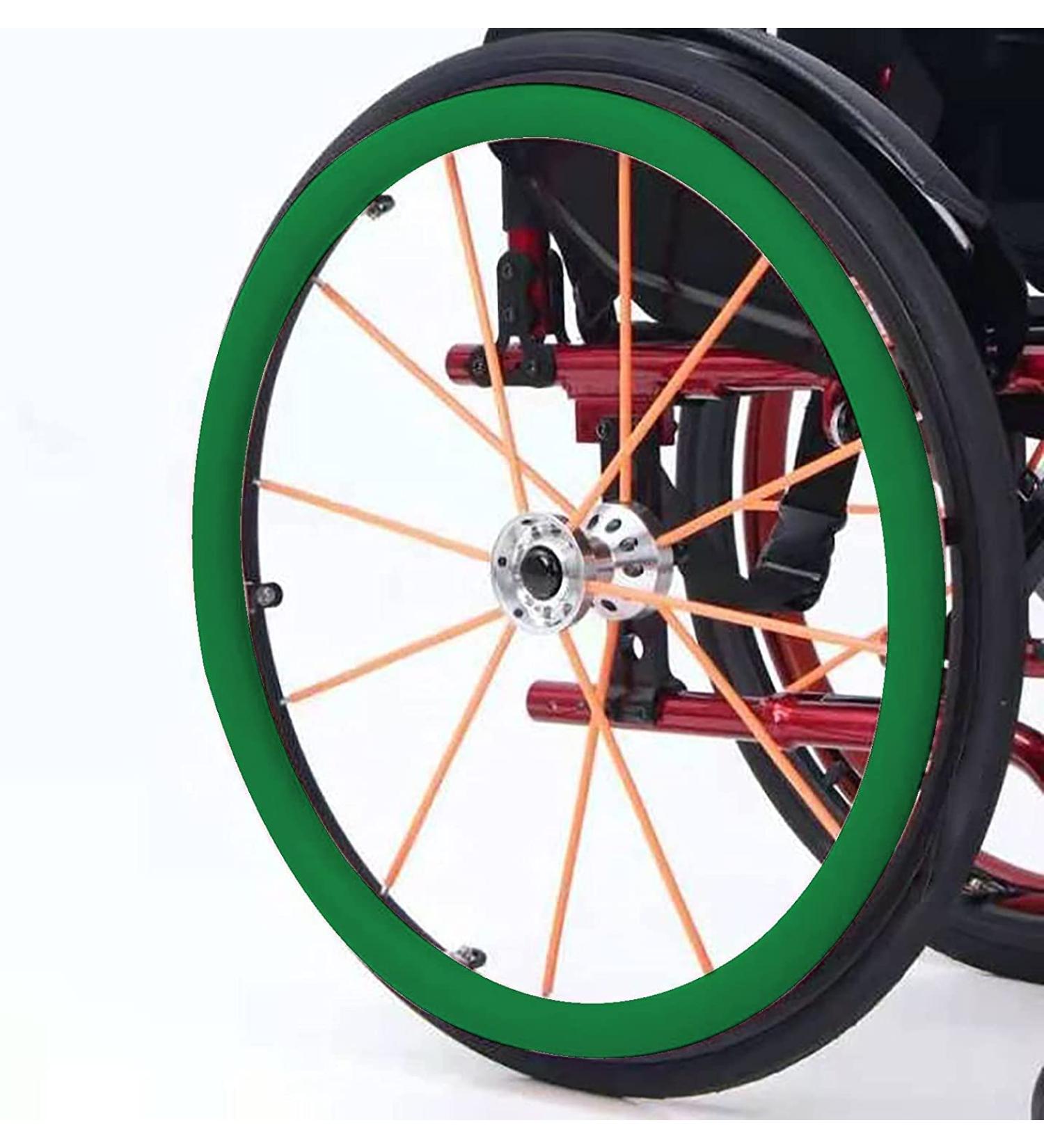 22/24 inch Rear Wheel Sports Wheelchair Cover 1 Pair Wheelchair Push Rim Covers Wheelchair Pusher Cart Protective Sleeve Wear-Resistant Improve Grip and Traction/Yellow/24In Green 22In - Buy Online on GoSupps.com
