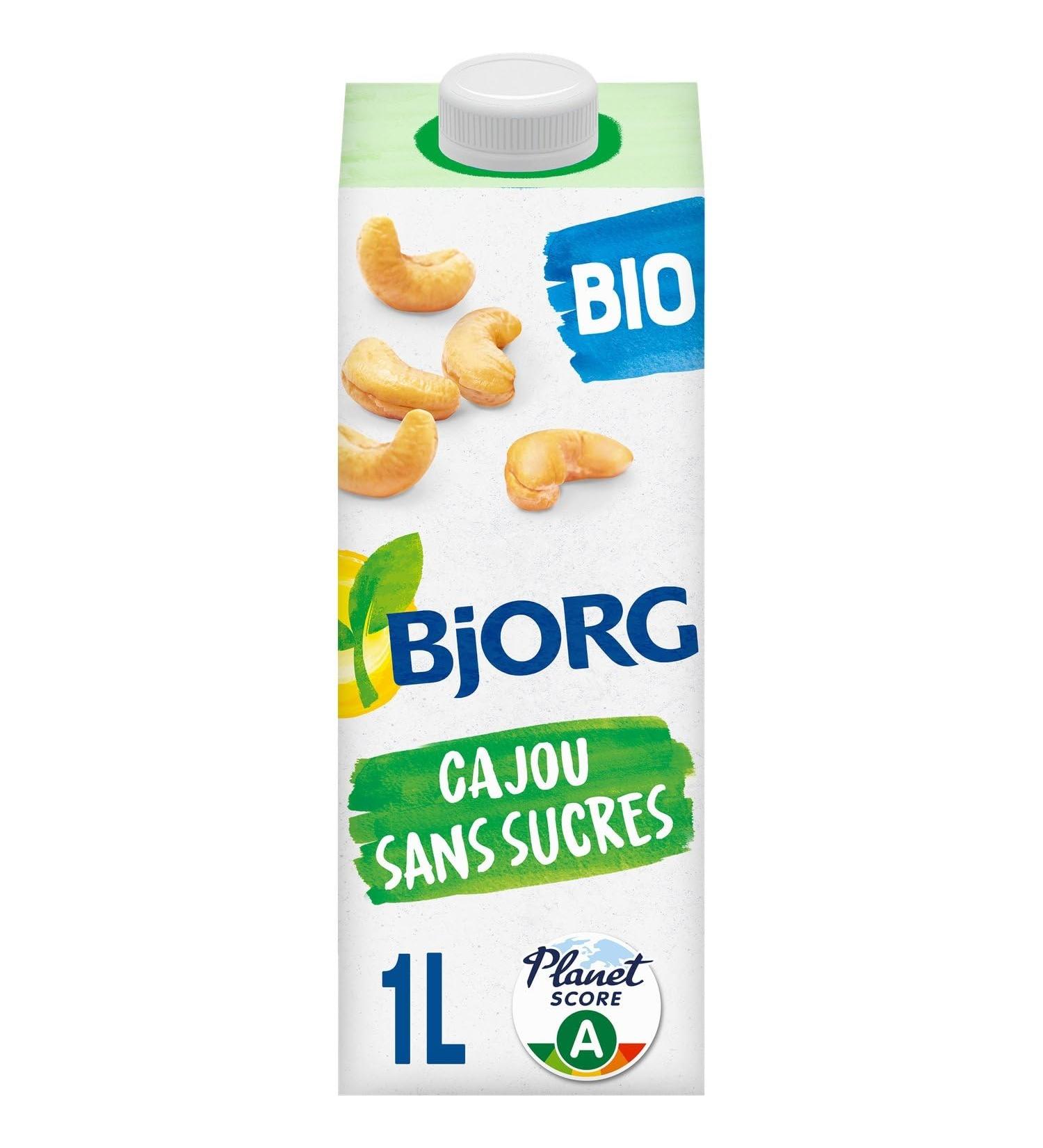 BJJORG Boisson V g tale Bio la Cajou Texture Onctueuse et Saveur Douce (Brique 1L) - Le lot de 4