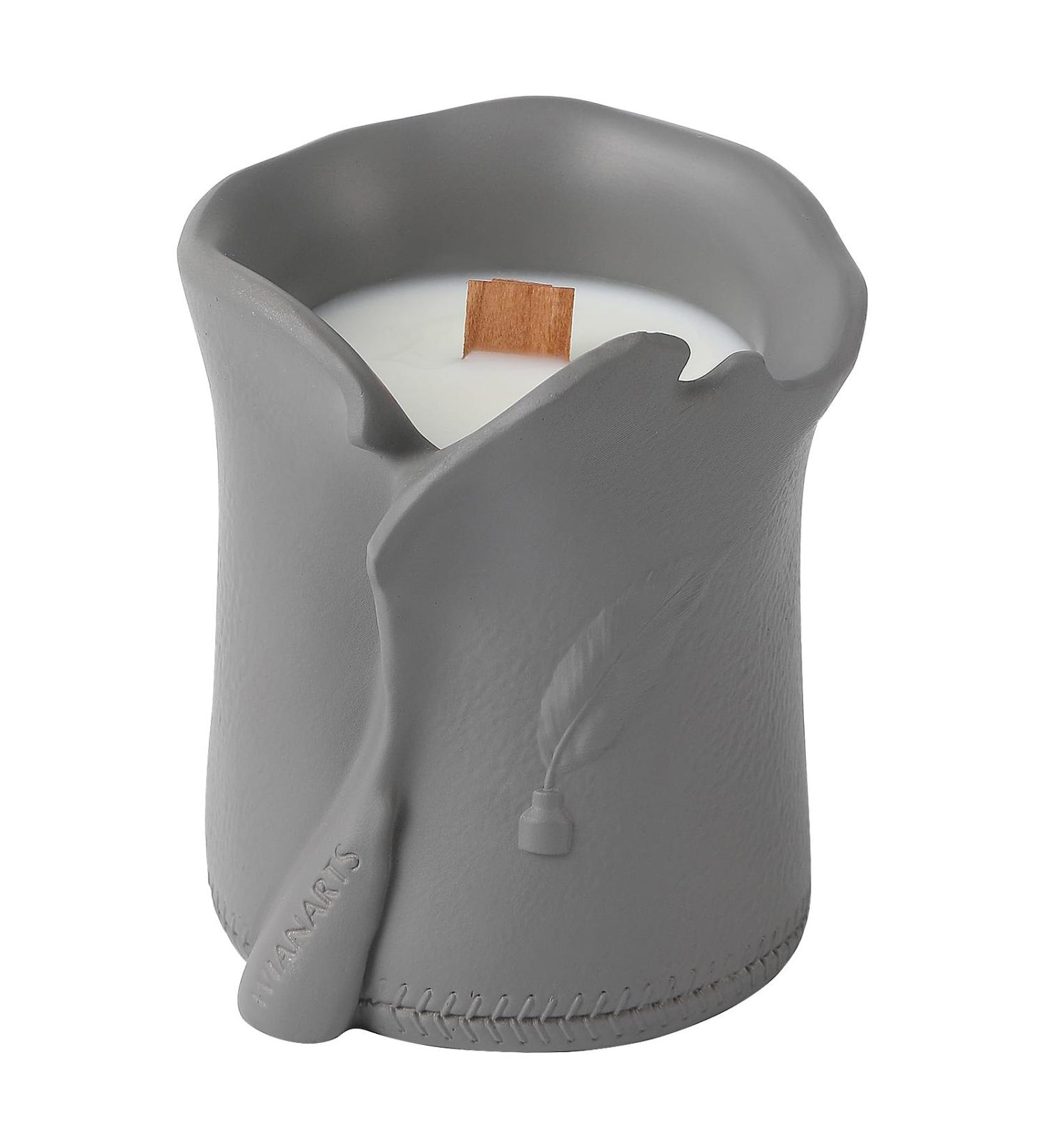 Natural Soy Wax Scented Candles | Aromatherapy Holiday Candle for Men | Cedar & Leather Secret Message - Buy Online on GoSupps.com