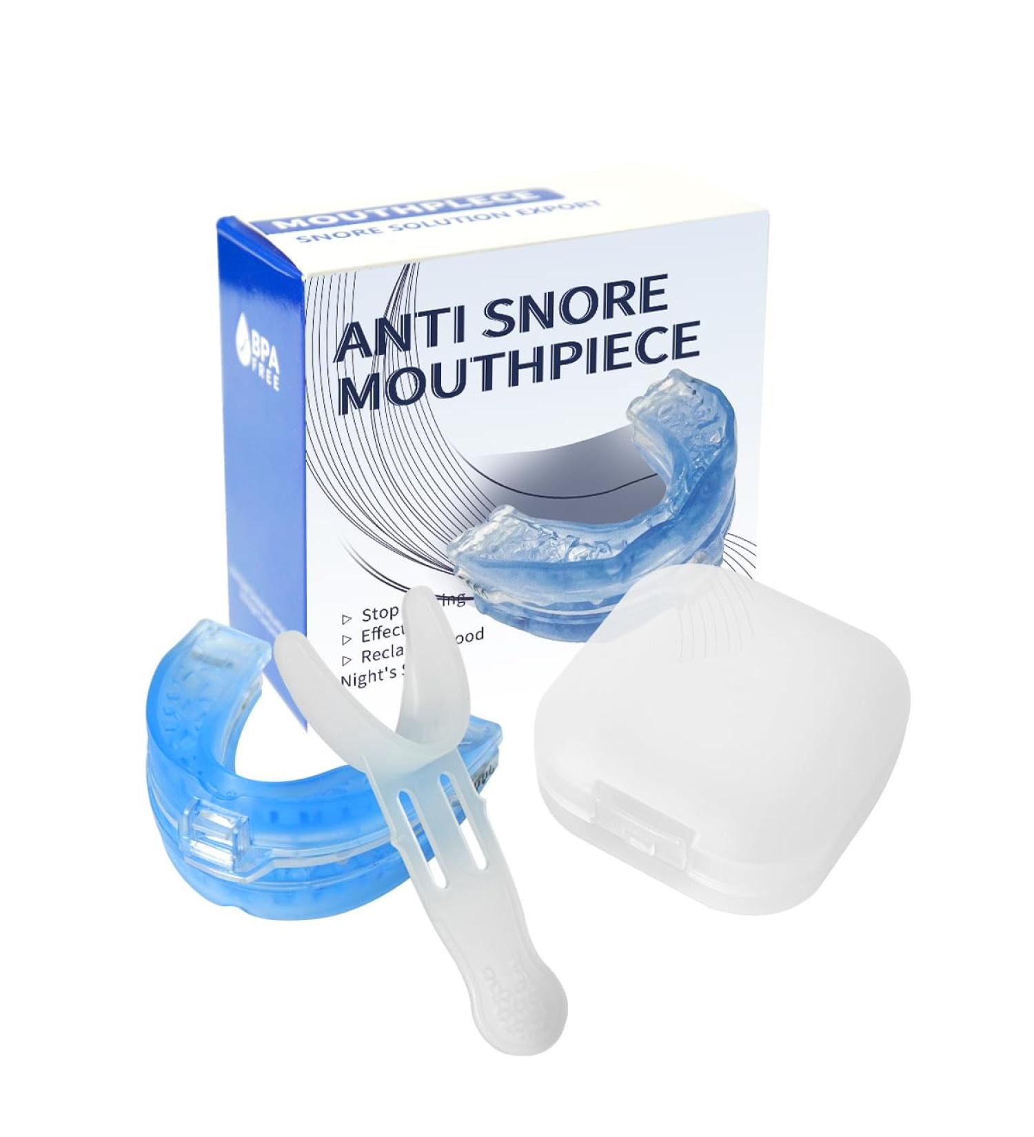Anti Snoring Devices Adjustable Mouth Guard for Grinding Teeth Upgraded Effective Snoring Solution Snore Guard Anti-snoring Device Sleep Apnea Mouth Guard for Man and Women blue (Blue) - Buy Online on GoSupps.com