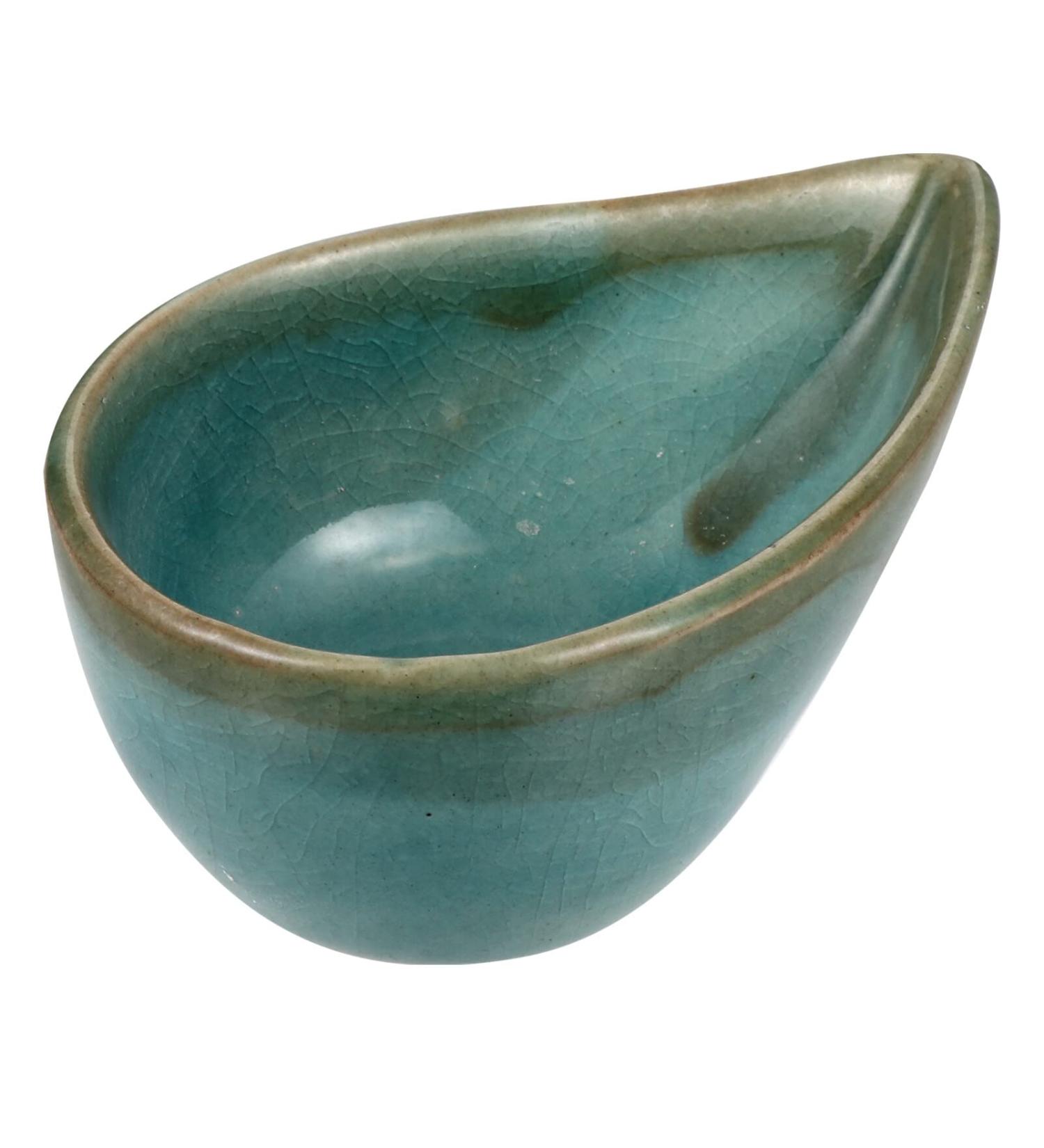 KALLORY Essential Oil Mixing Dish - Ceramic Spa Bowl for Facial Masks & Aroma Oils | Blue - Buy Online on GoSupps.com