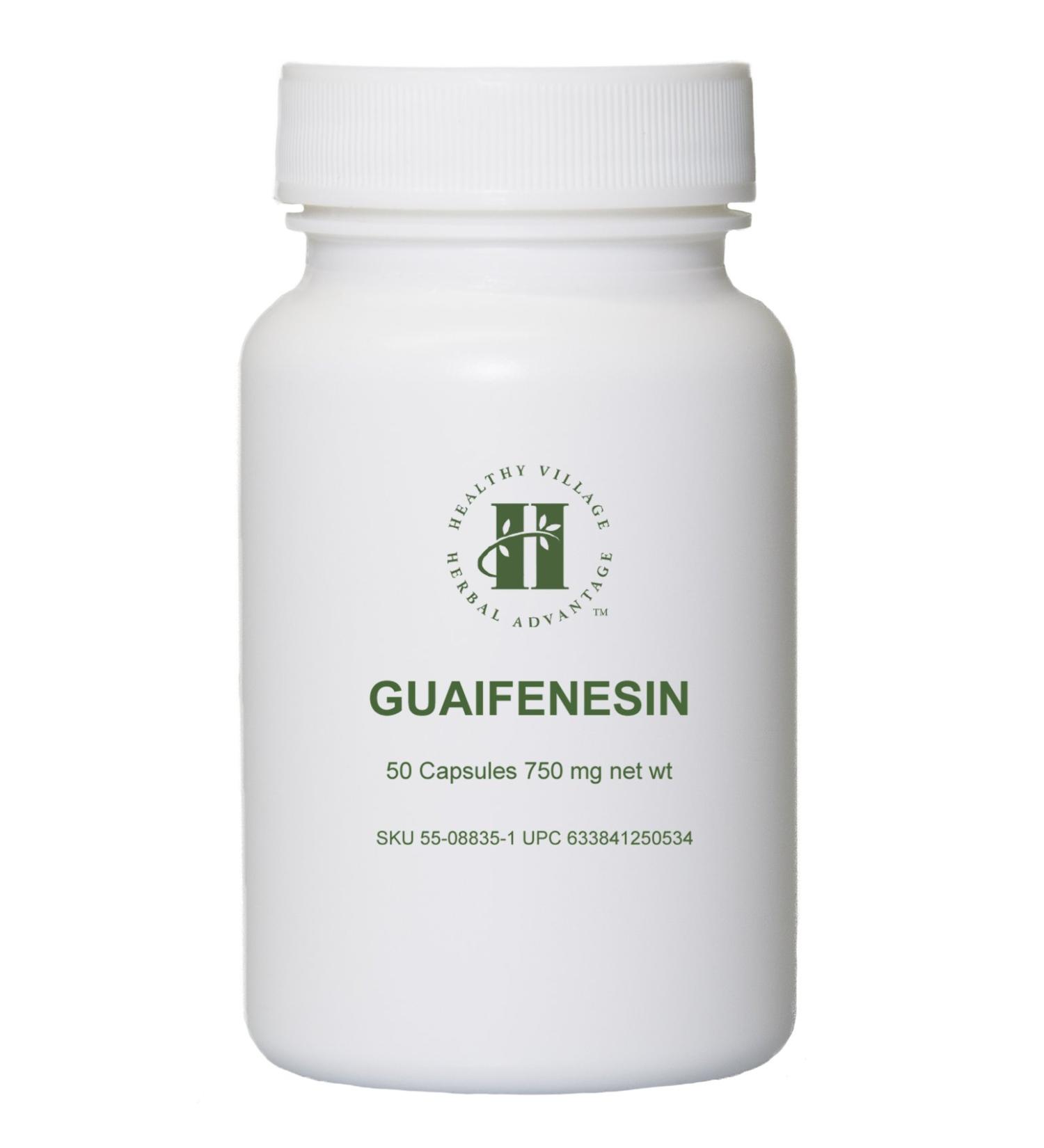 Guaifenesin Capsules 750mg - Pure Guaifenesin, 50 Capsules - Buy Online on GoSupps.com
