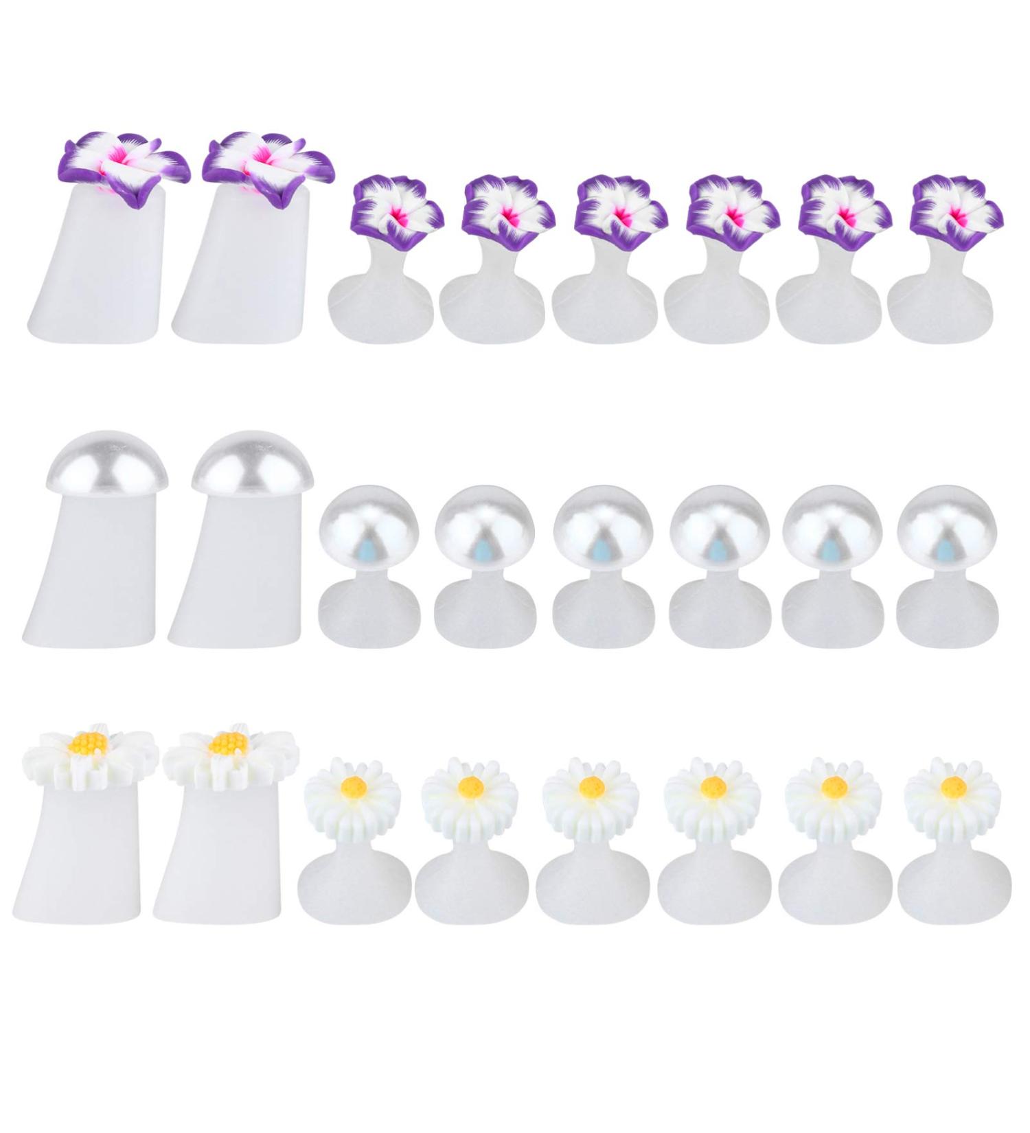 ARTIBETTER 24pcs Flower Silicone Toe Separators for Pedicure - Nail Art DIY Tool for Feet Nail Polish - Buy Online on GoSupps.com