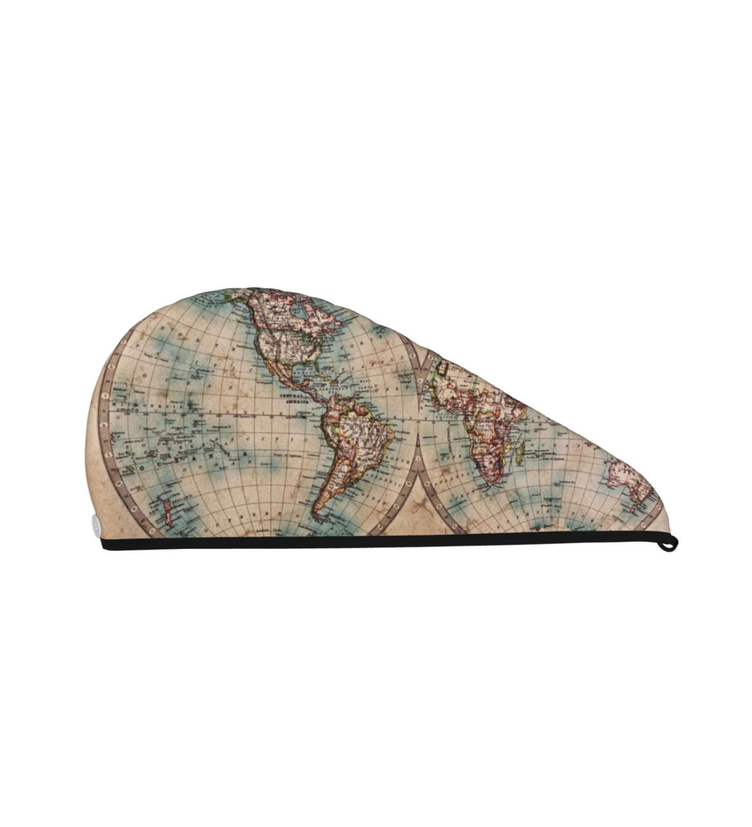 Super Absorbent Microfiber Hair Towel Wrap - Quick Dry Coral Velvet for Long Curly & Thick Hair | The World is Hemisphere - Buy Online on GoSupps.com