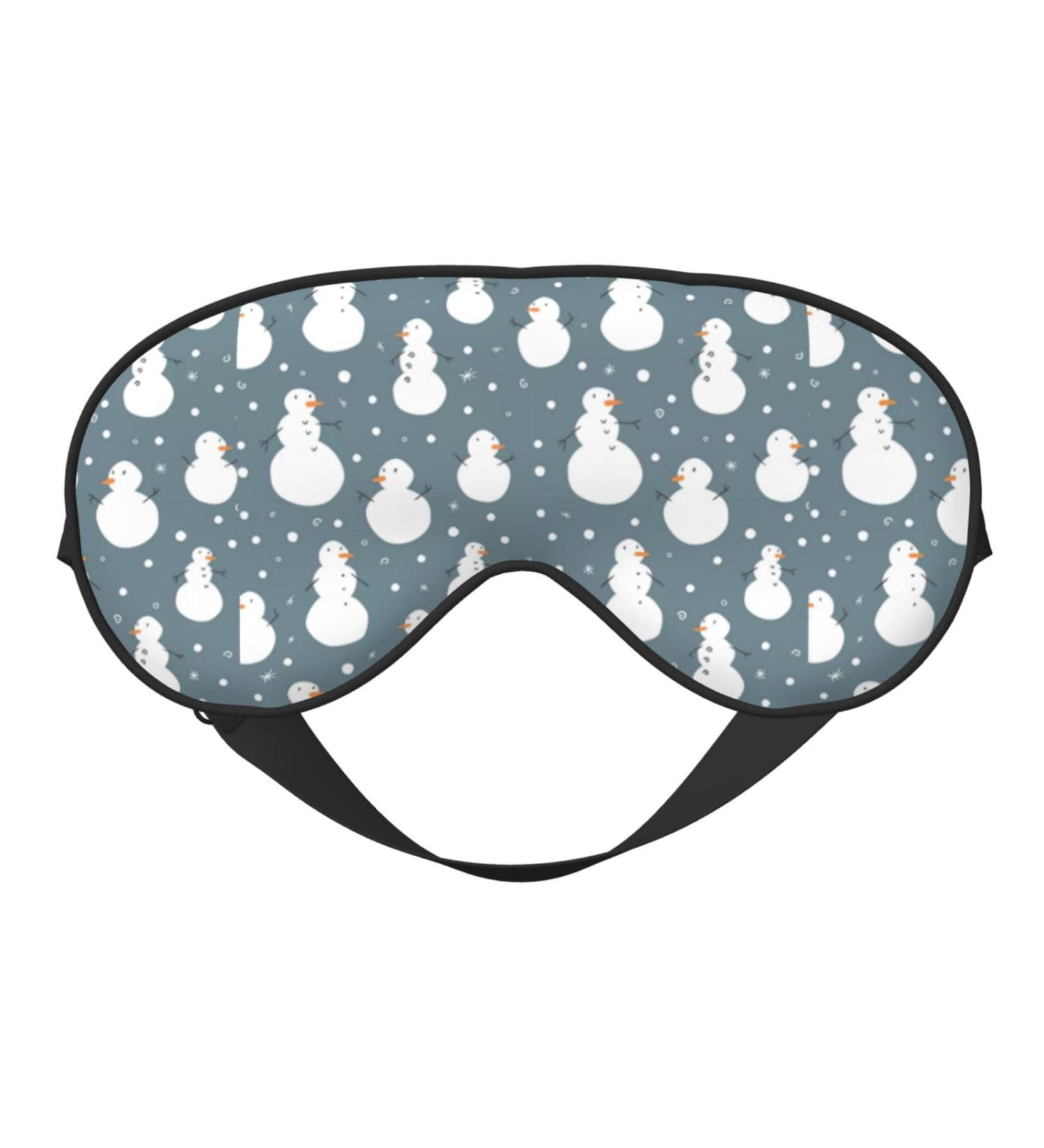 Double-Sided Christmas Snowman Eye Mask | Unisex Sleep Shade for Perfect Rest - Buy Online on GoSupps.com