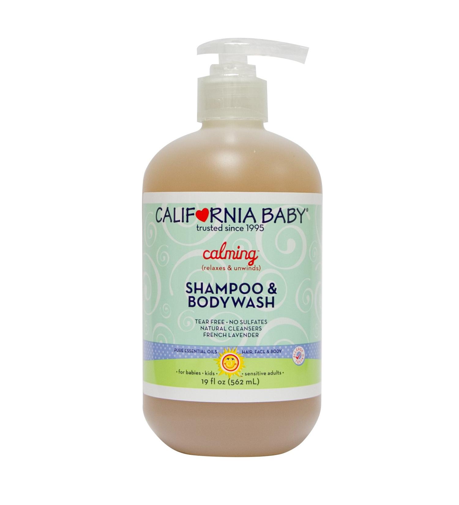 California Baby Calming Shampoo and Body Wash - Hypoallergenic Baby Soap for Dry Sensitive Skin - USDA Certified - 19 fl. oz - Buy Online on GoSupps.com