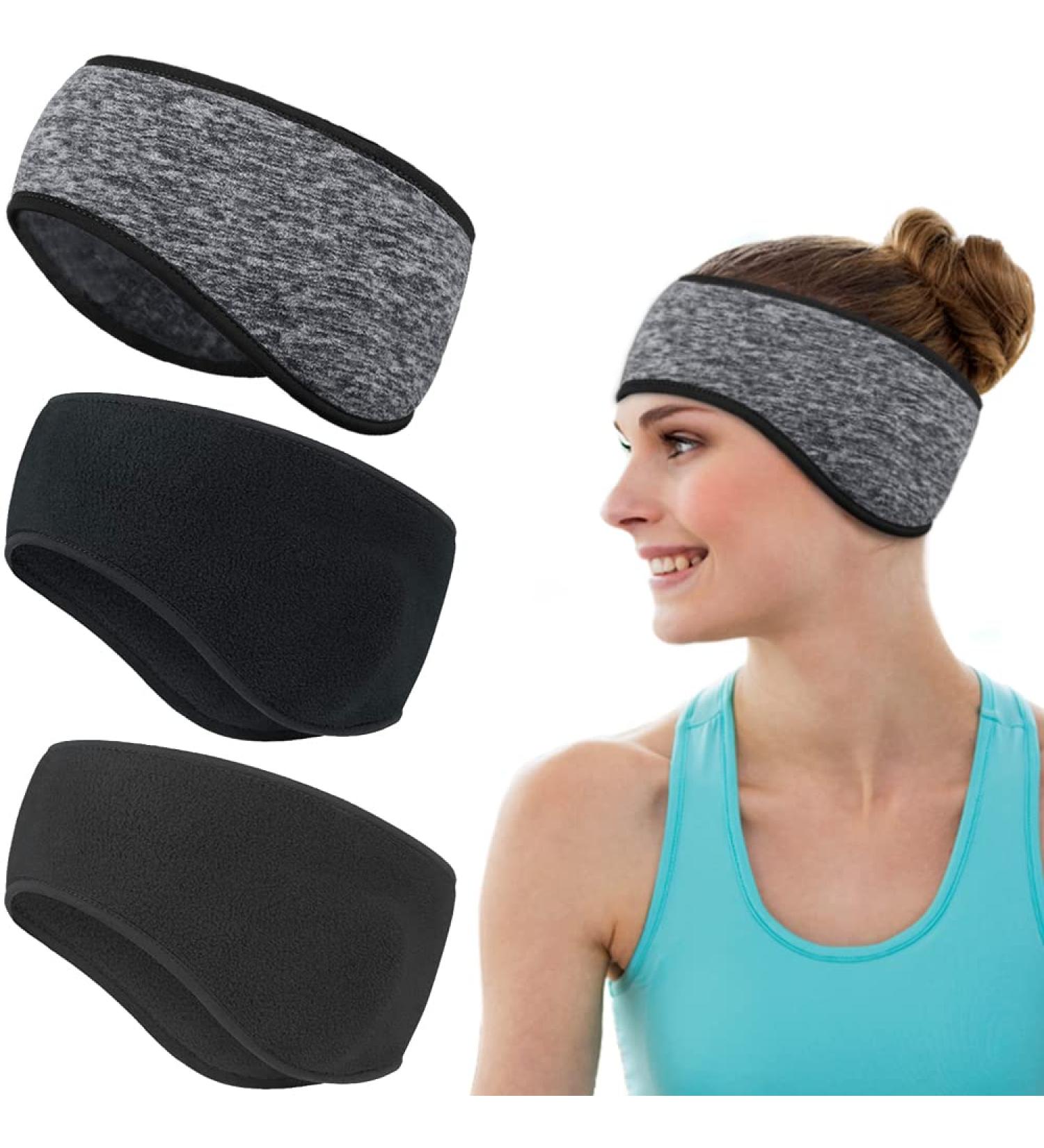 Amokee Sport Headband Set for Men & Women - 3 Ear Warmers for Jogging Hiking & Biking | Ideal for Spring Autumn & Winter - Buy Online on GoSupps.com