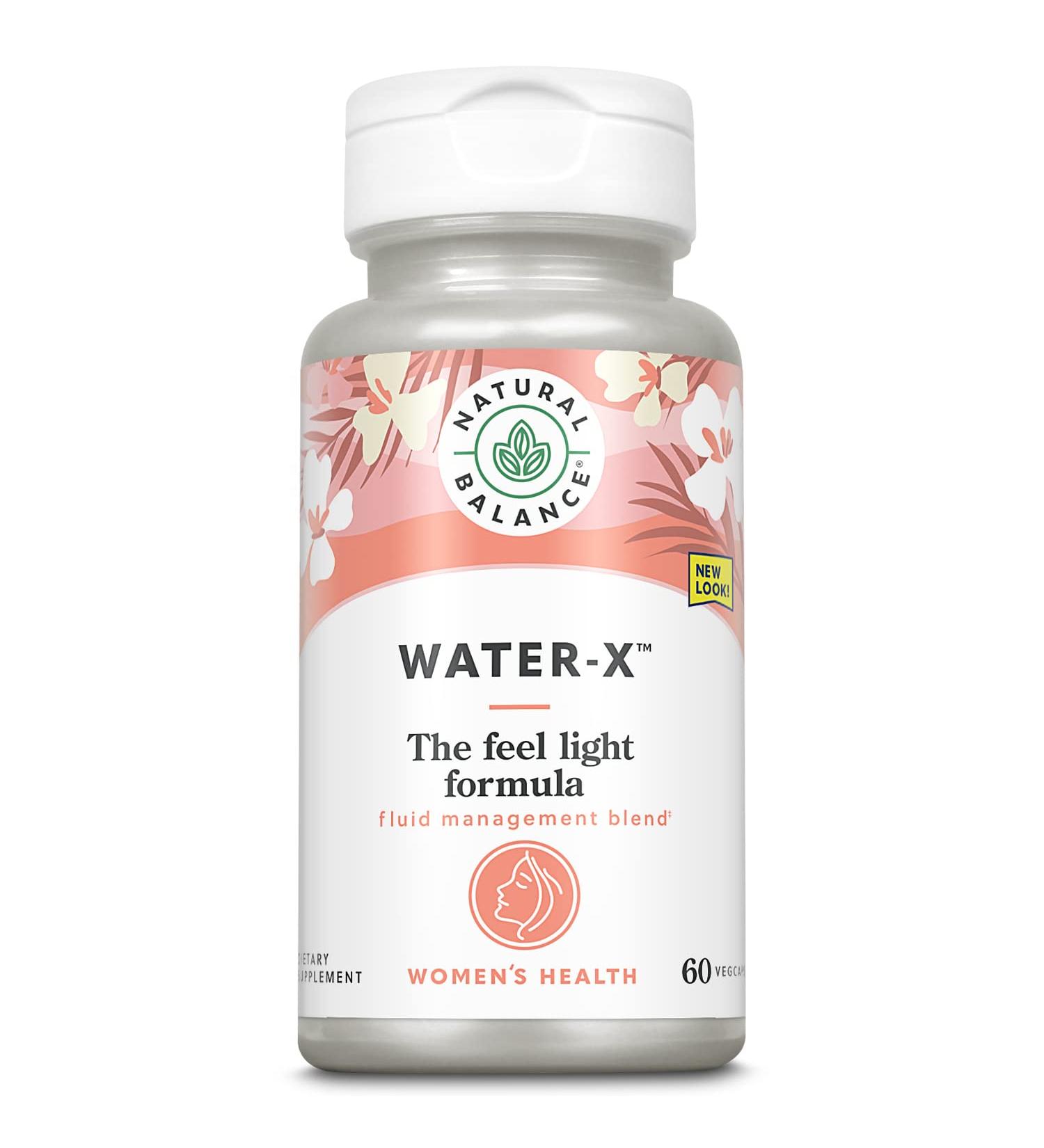 Natural Balance Water-X Herbal Blend Maximum Strength 60 Vegetarian Capsules