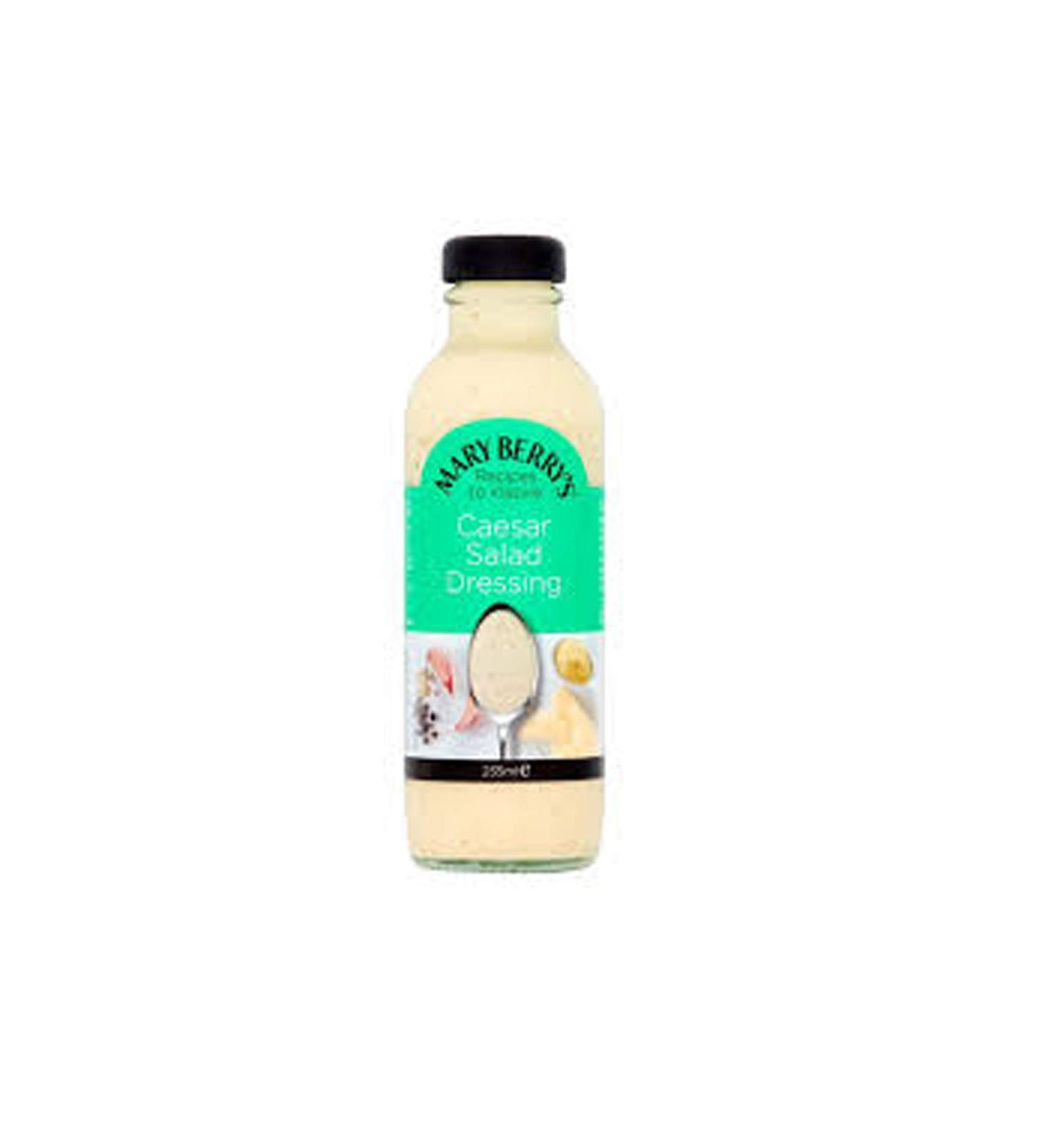 Mary Berry's Caesar Salad Dressing - With Parmesan & Dijon - No Artificial Flavourings or Preservatives - 235 ml Bottle