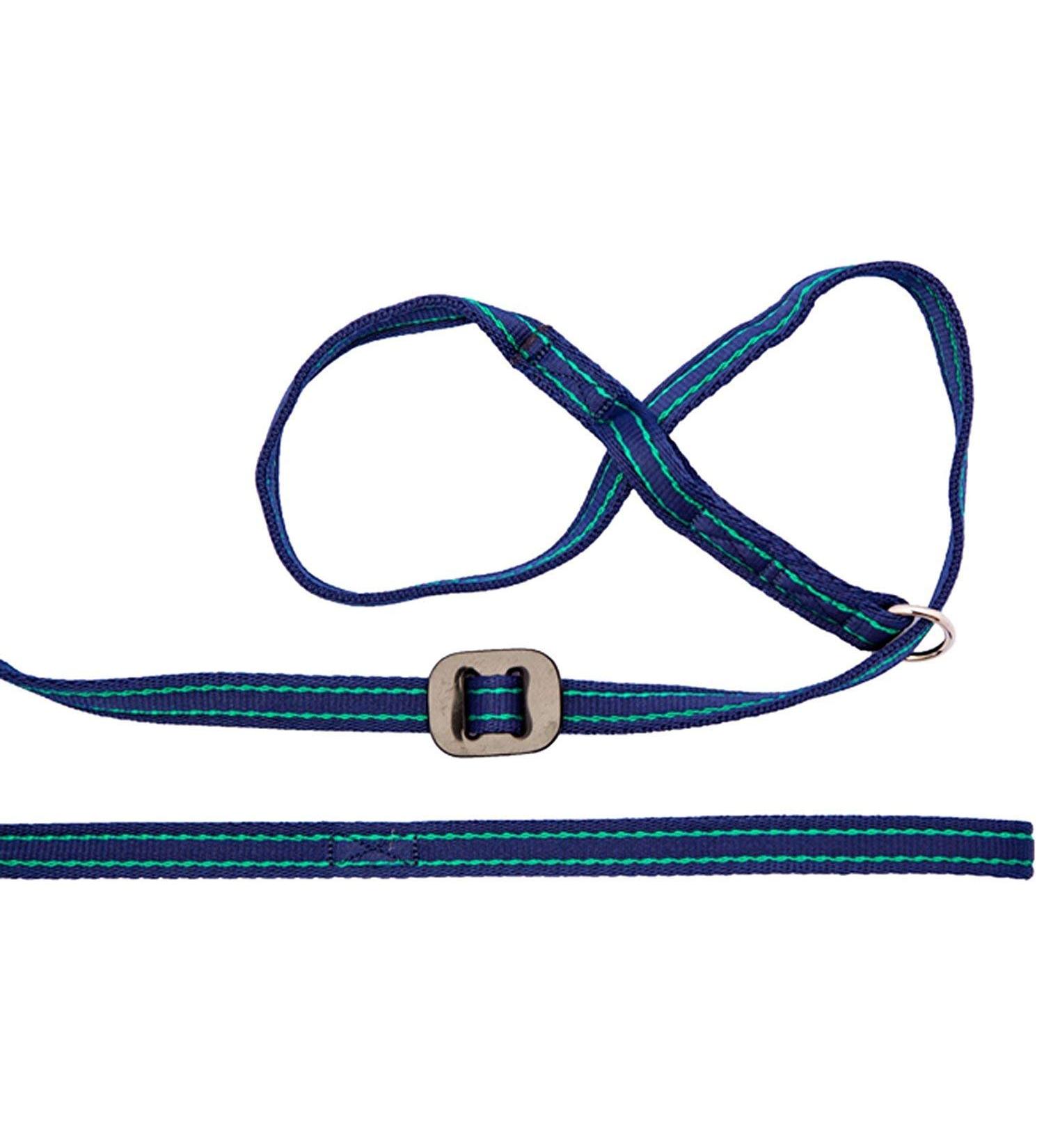 Gencon All-In-1 Dog Headcollar & Lead In One - Navy Blue/Jade