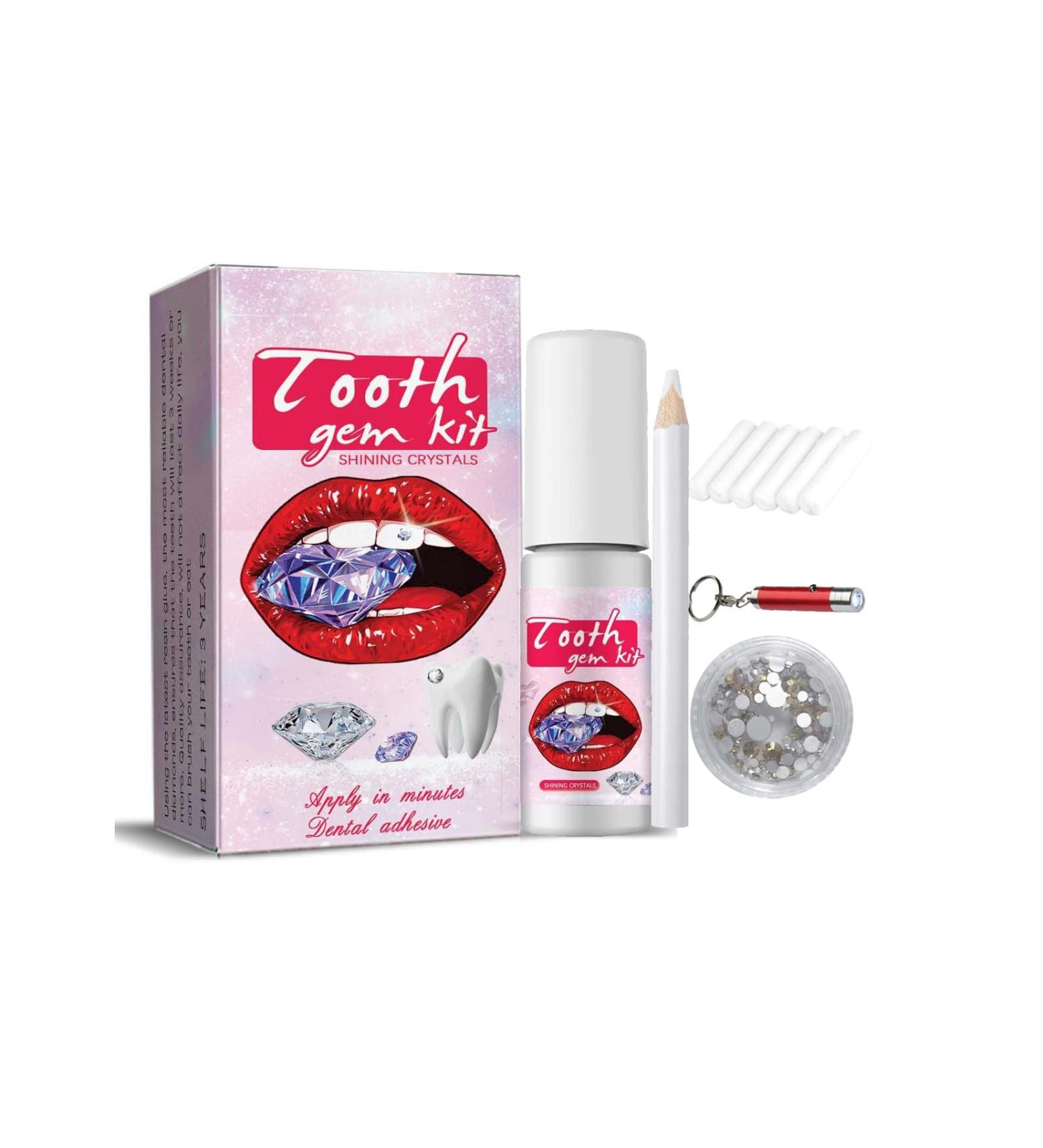 Delura Tartar Jewelry Set - Premium Tooth Gem Kit with Glue & Toothstones for Stunning Tooth Jewelry - Buy Online on GoSupps.com