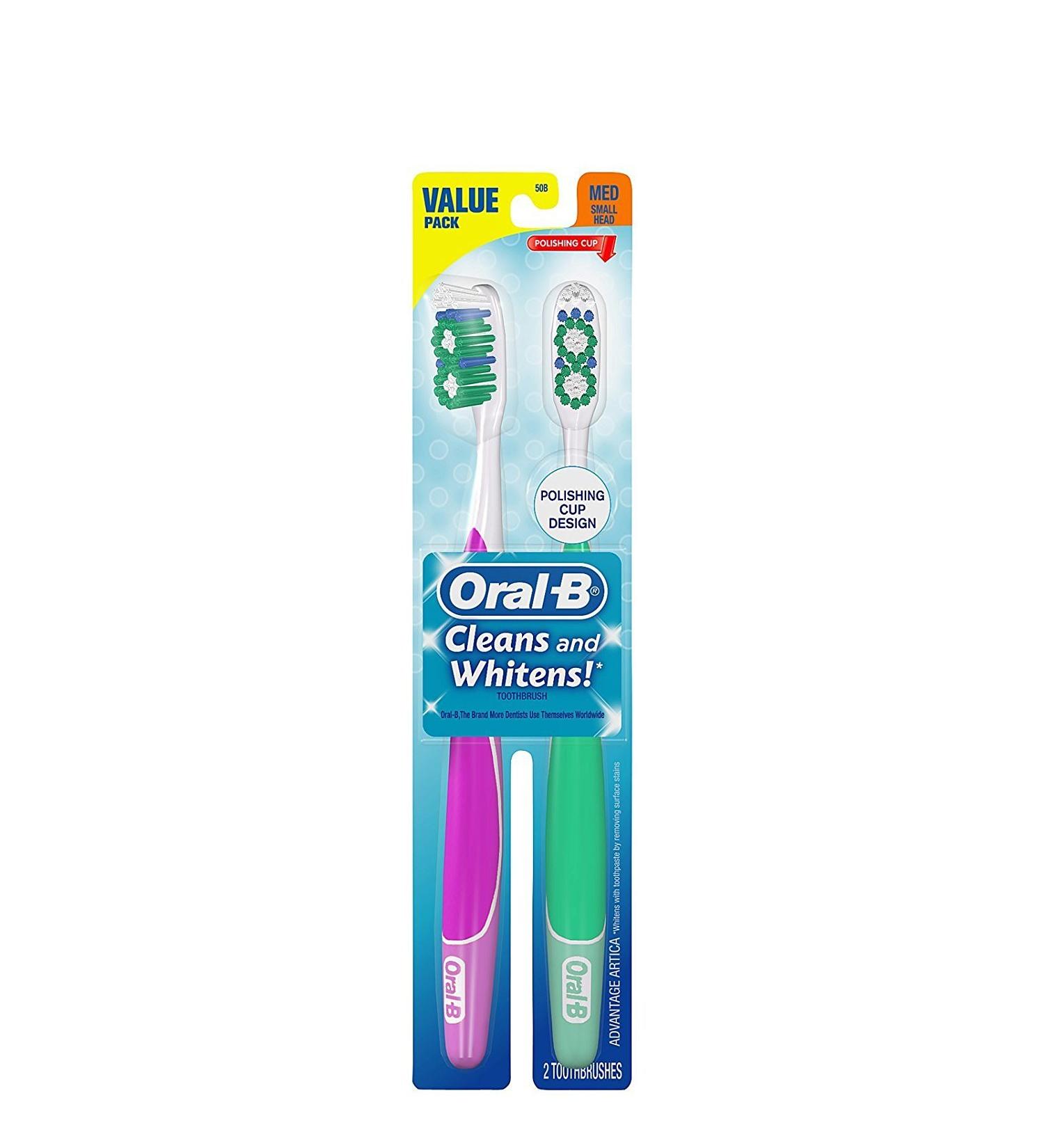 Oral B Advantage 3D White Vivid Toothbrush Soft - 2 ct - 2 pk