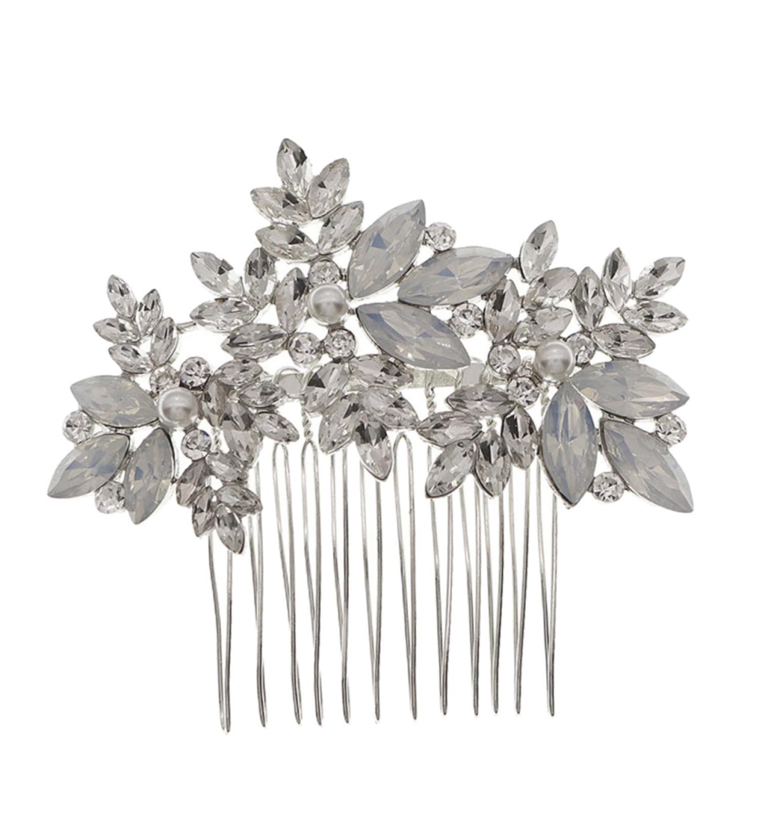 FRCOLOR 1 Pc comb rhinestone hair accessories rhinestone barrettes wedding hair clip rhinestone hair clip bridal hair clip rhinestone headpiece wedding flowers manual alloy bride - Buy Online on GoSupps.com