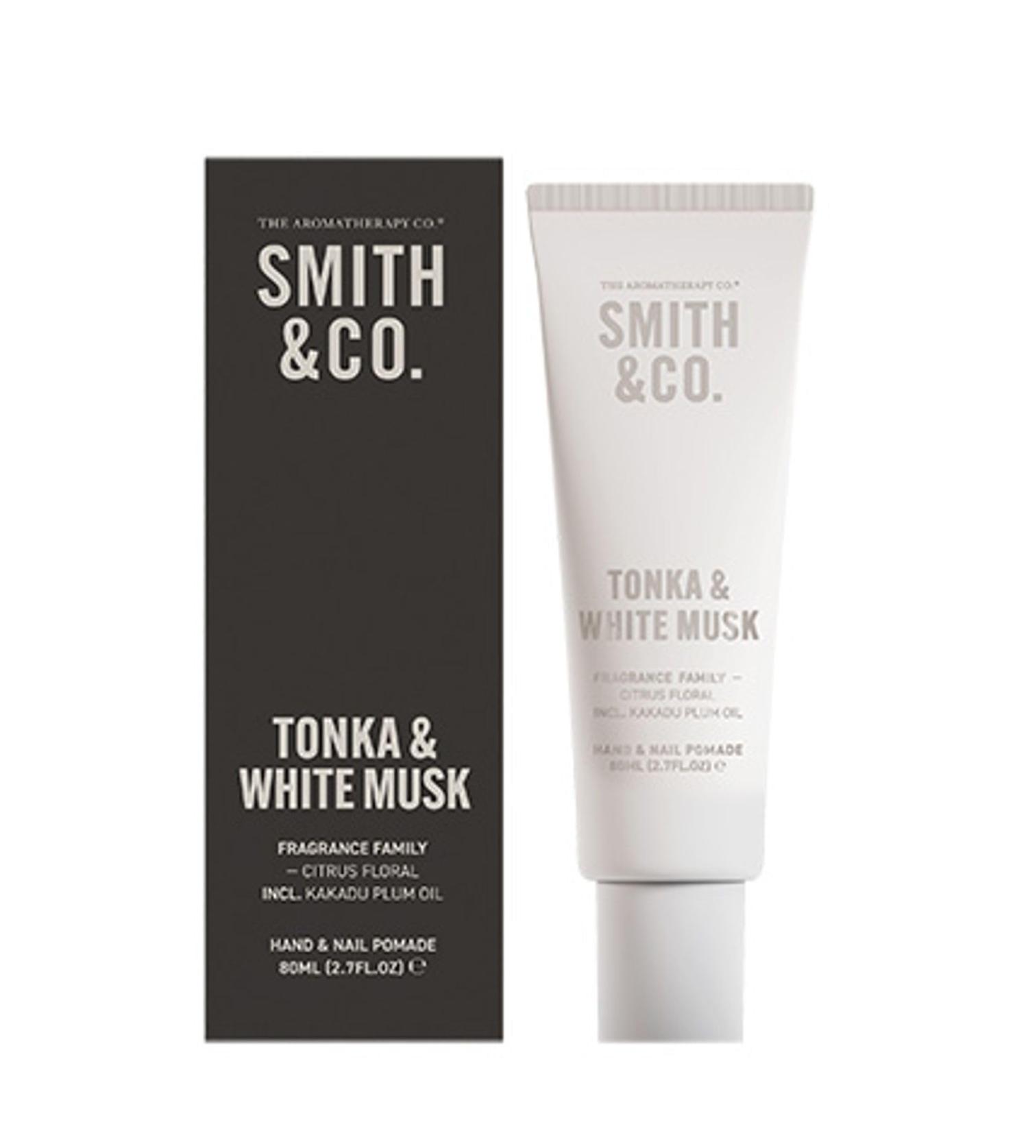 The Aromatherapy Co. Smith & Co. Hand & Nail Ointment 80ml - Tonka & White Musk | Kakura Plum Oil & Marula Oil Skin Moisturizer - Vegan & Free - Buy Online on GoSupps.com