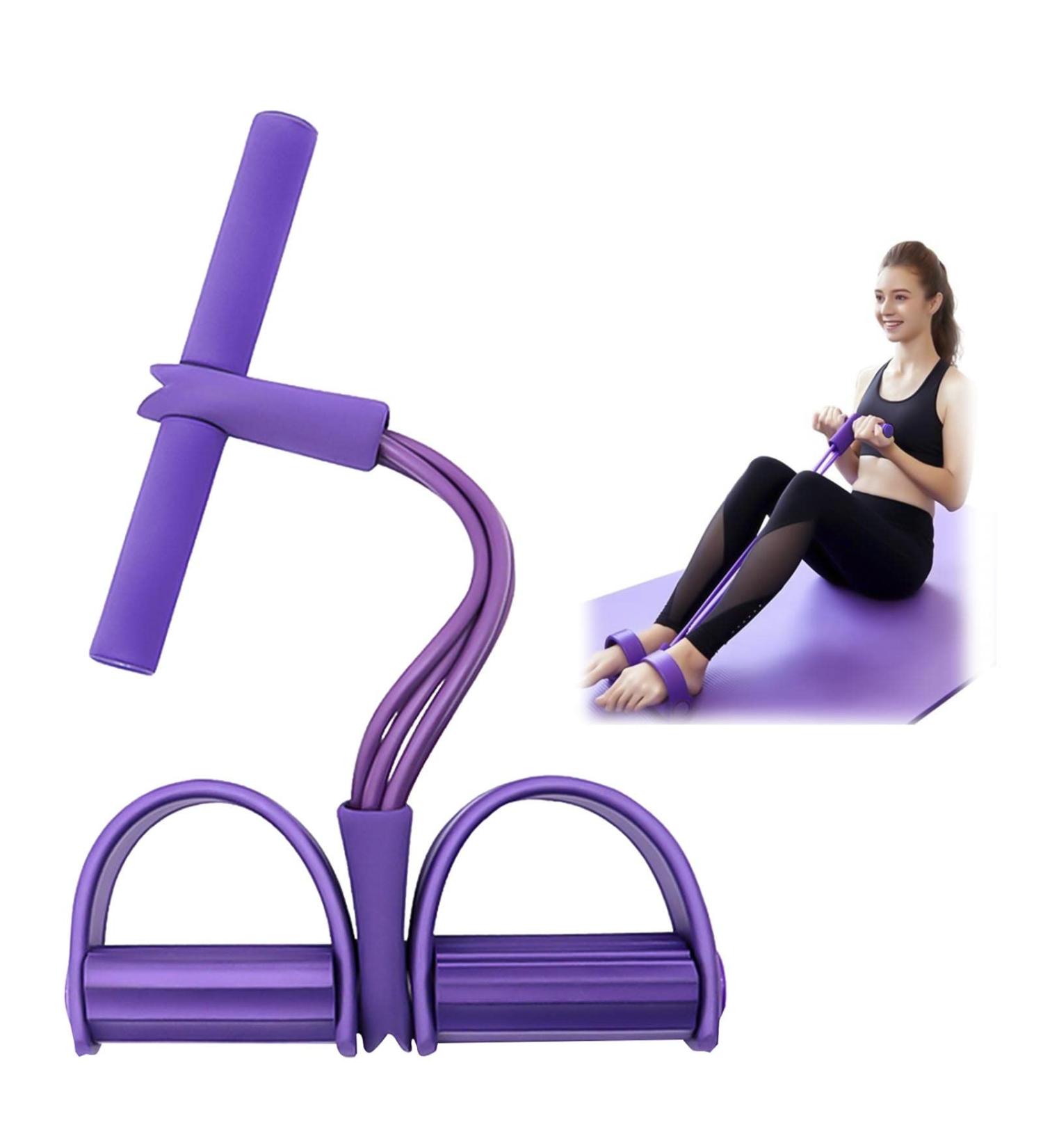 AWAVM Belly Trainer - Multifunctional Sit-Up & Bodybuilding Equipment with 3 Elastic Tubes | Home Fitness & Sports Gear - Buy Online on GoSupps.com