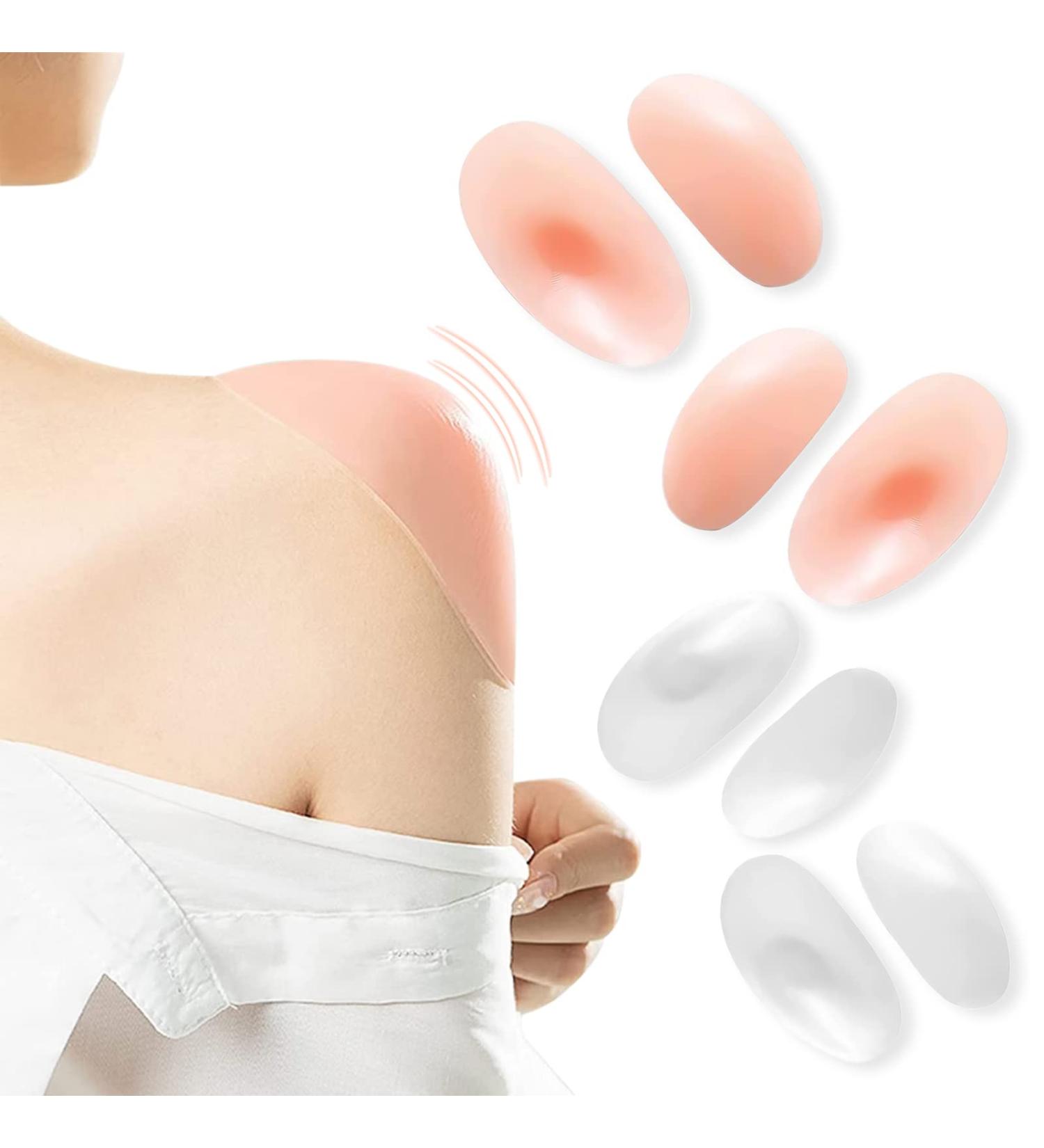 Silicone Shoulder Pads for Women Clothing - 4 Pairs Anti-Slip Push-up Enhancers - Buy Online on GoSupps.com