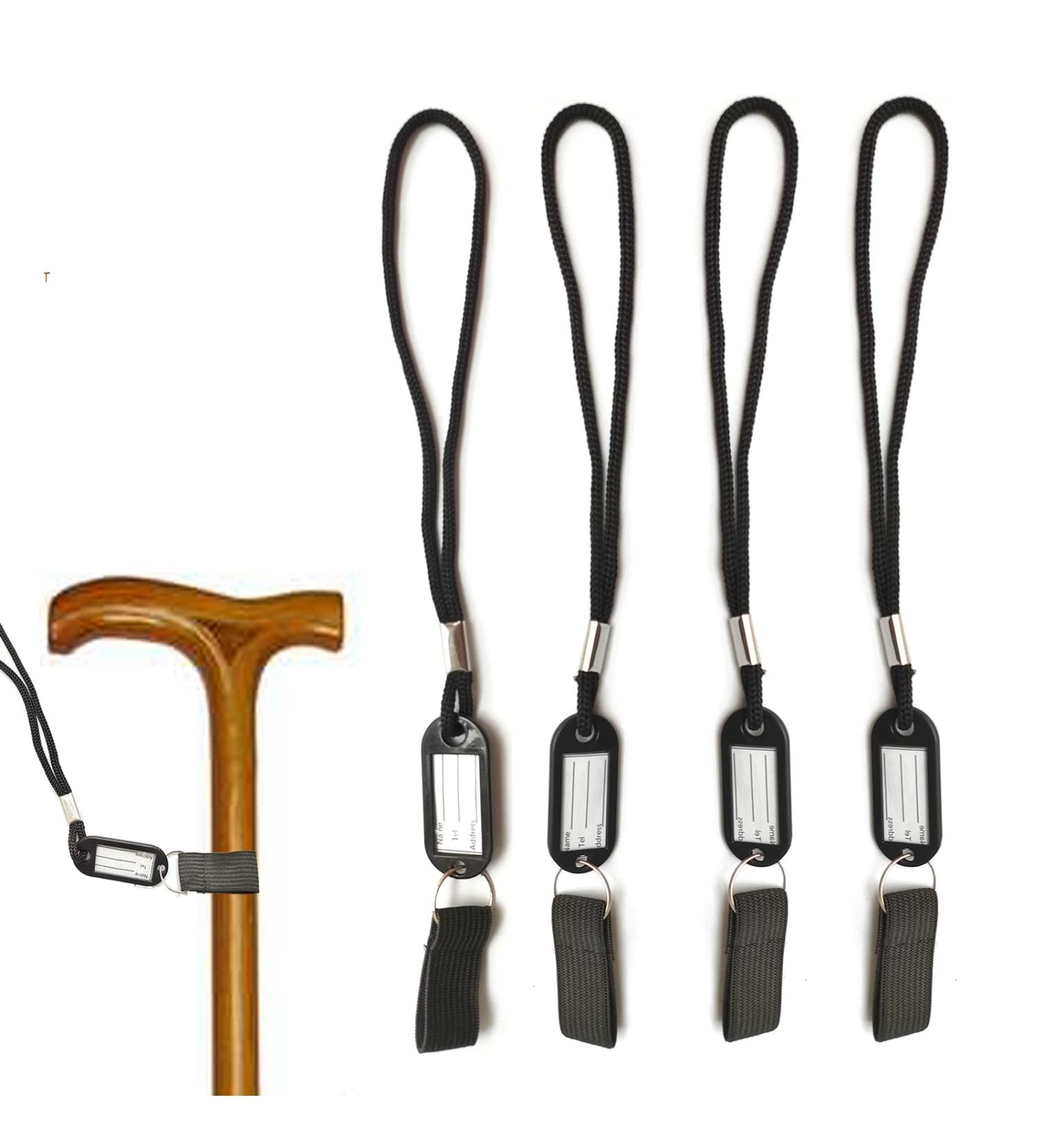 Walking Stick Wrist Straps with Card Holder - Set of 4 | Crutch Wrist Loop for Improved Mobility - Buy Online on GoSupps.com