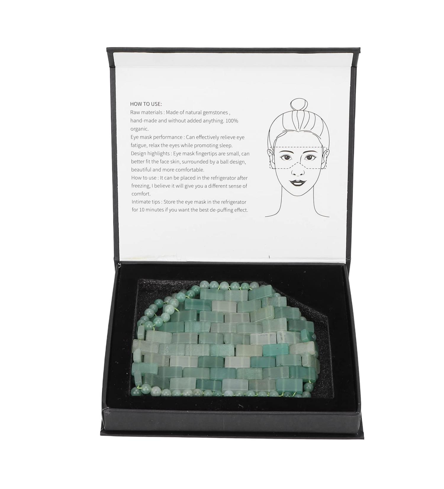 Verdant Touch Jadestone Eye Pads - Natural Green Stone for Dark Circles & Sleep Enhancement - Shop Internationally! - Buy Online on GoSupps.com