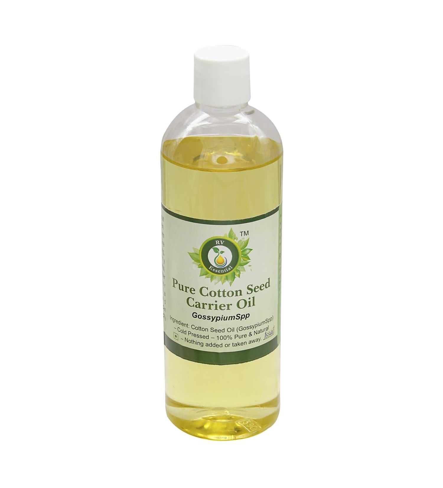 Cotton Seed Oil | Gossypium Spp | for Skin | for Cooking | Pure Cotton Seed Oil | 100% Pure Natural | Cold Pressed | 100ml | 3.38oz by R V Essential 100ml (3.38 Ounce)