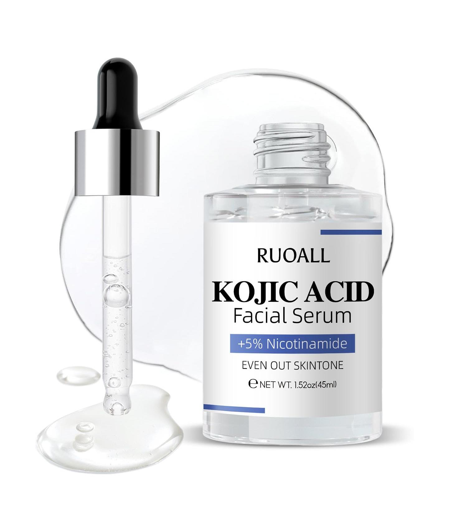 Turmeric Serum for Dark Spots Remover Natural Turmeric Skin Kojic Acid Serum