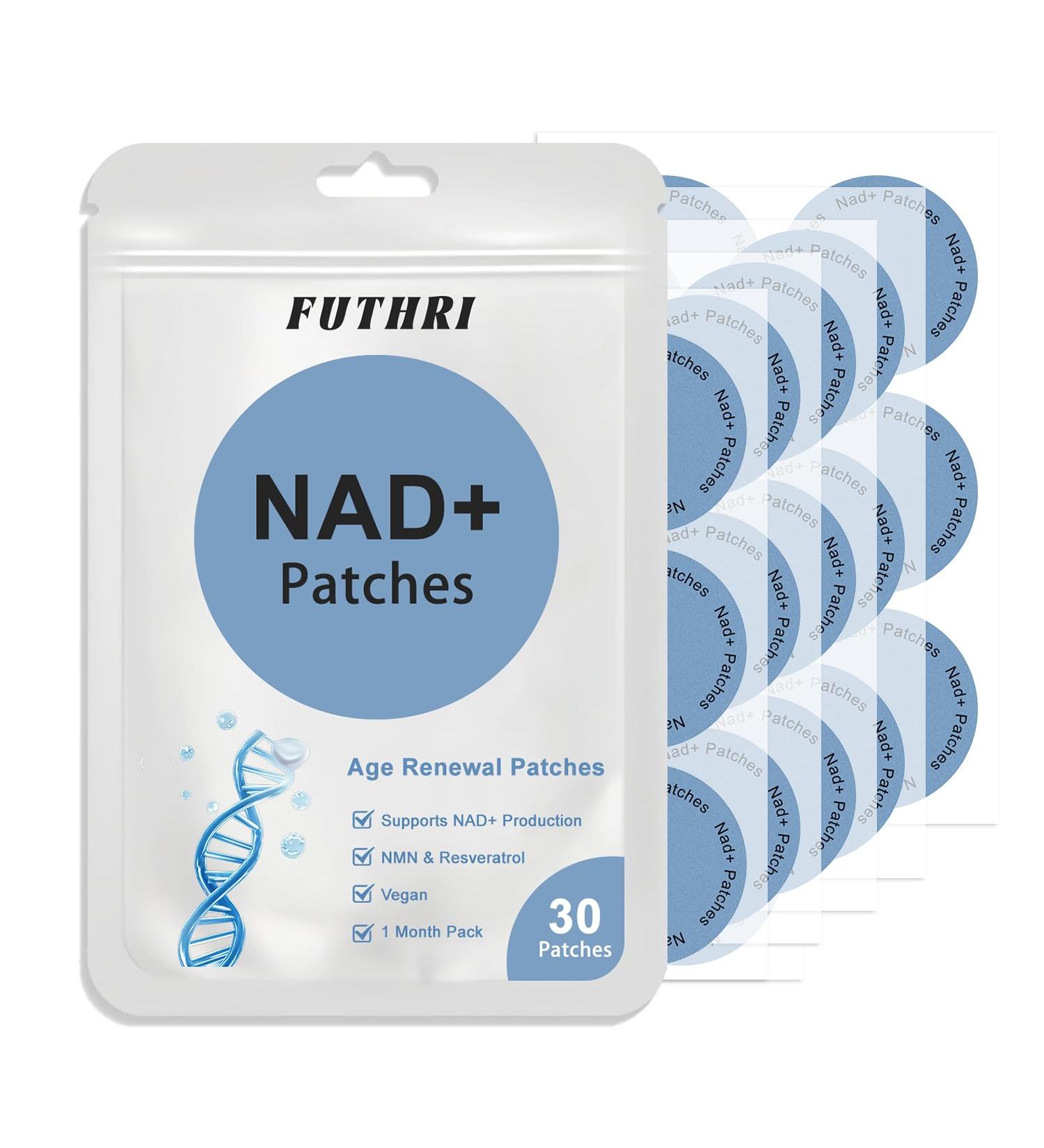 FUTHRI NAD+ Patches Comfortable All-Day Wear Vegan Water-Resistant 10