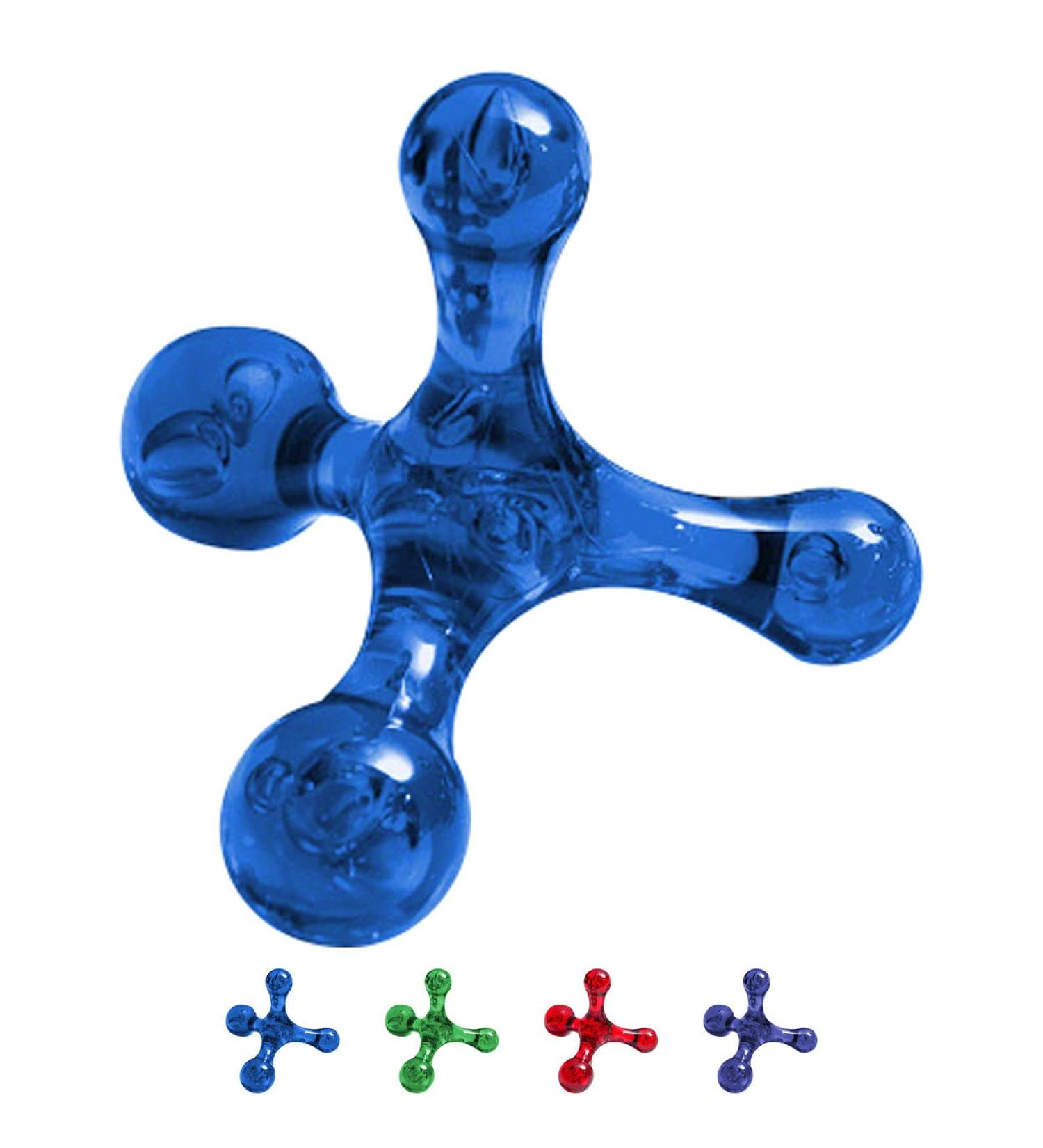 Jacknobber 2 Massage Aid | Self-Massage Roller & Back Massager - Blue | Best International Shipping - Buy Online on GoSupps.com