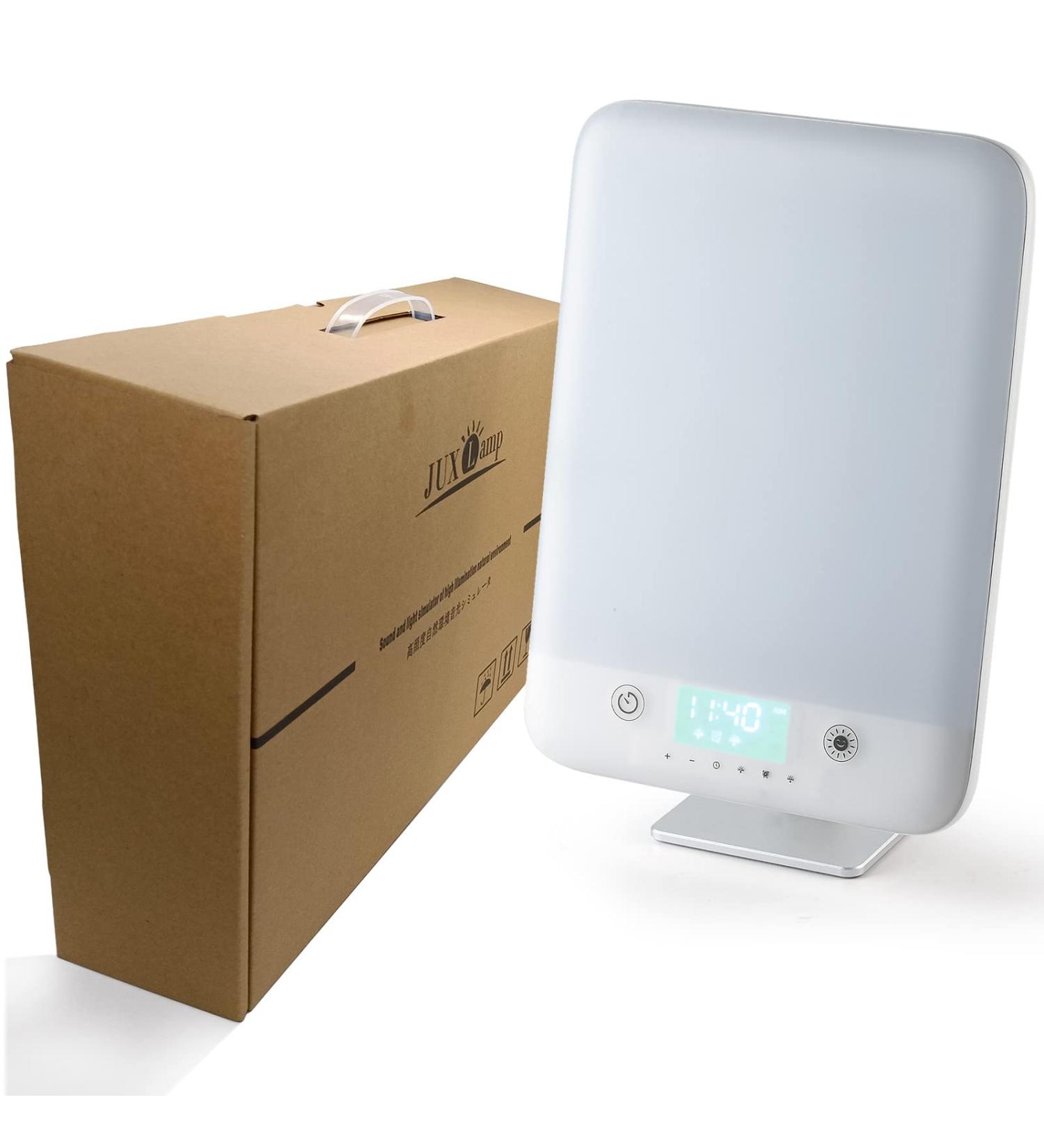 Large Light Therapy lamp Bright White 10000 lux 12 in High Illumination Wake-up Light Alarm Multiple Sets of White Noise - Buy Online on GoSupps.com