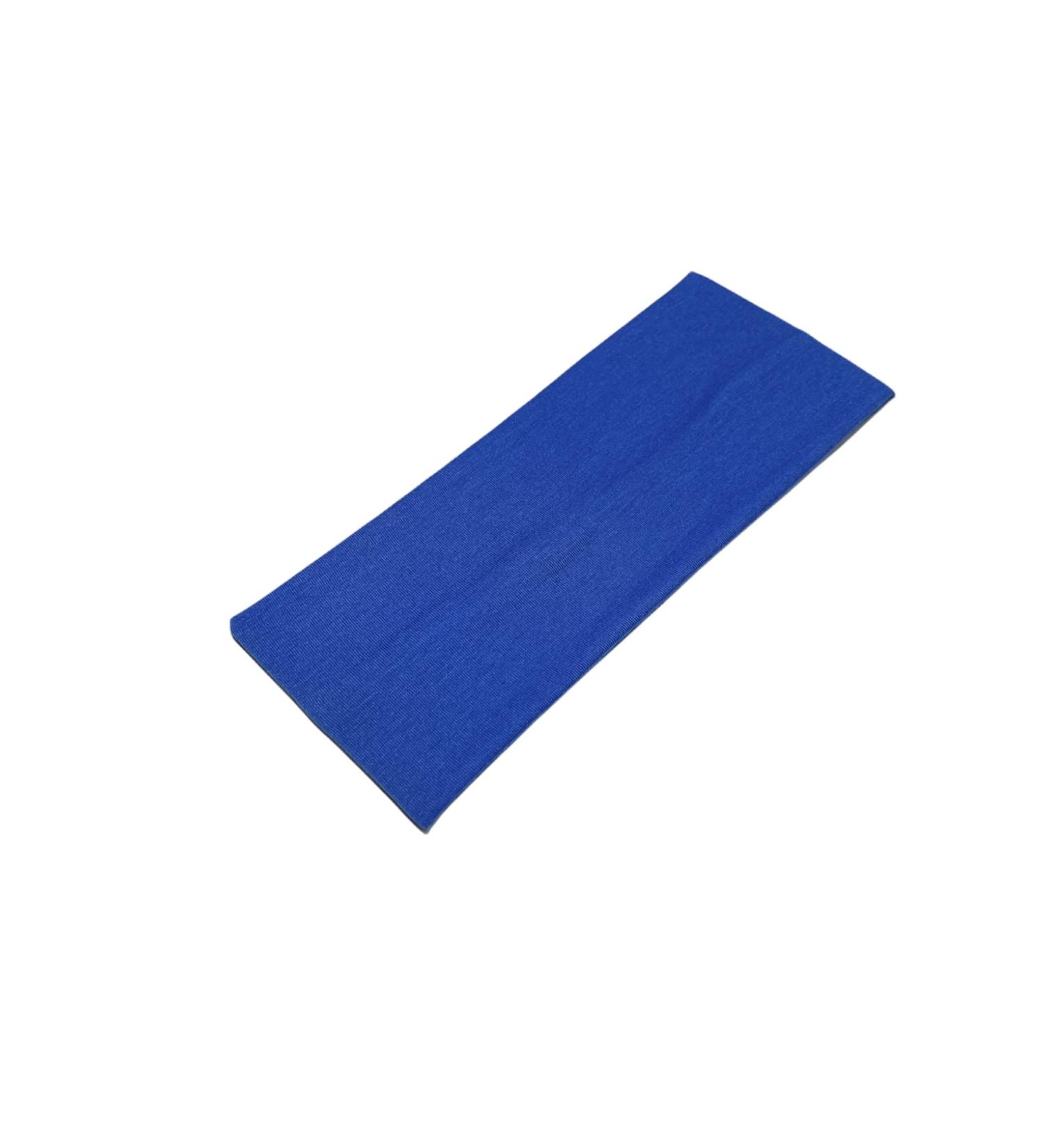 WESTEND CHOICE 9cm Wide Headbands Soft Head Band Plain Stretchy Unisex Kylie headband Bandeau Headbands for Women & Men Gym Yoga Hair Band (Royal blue)