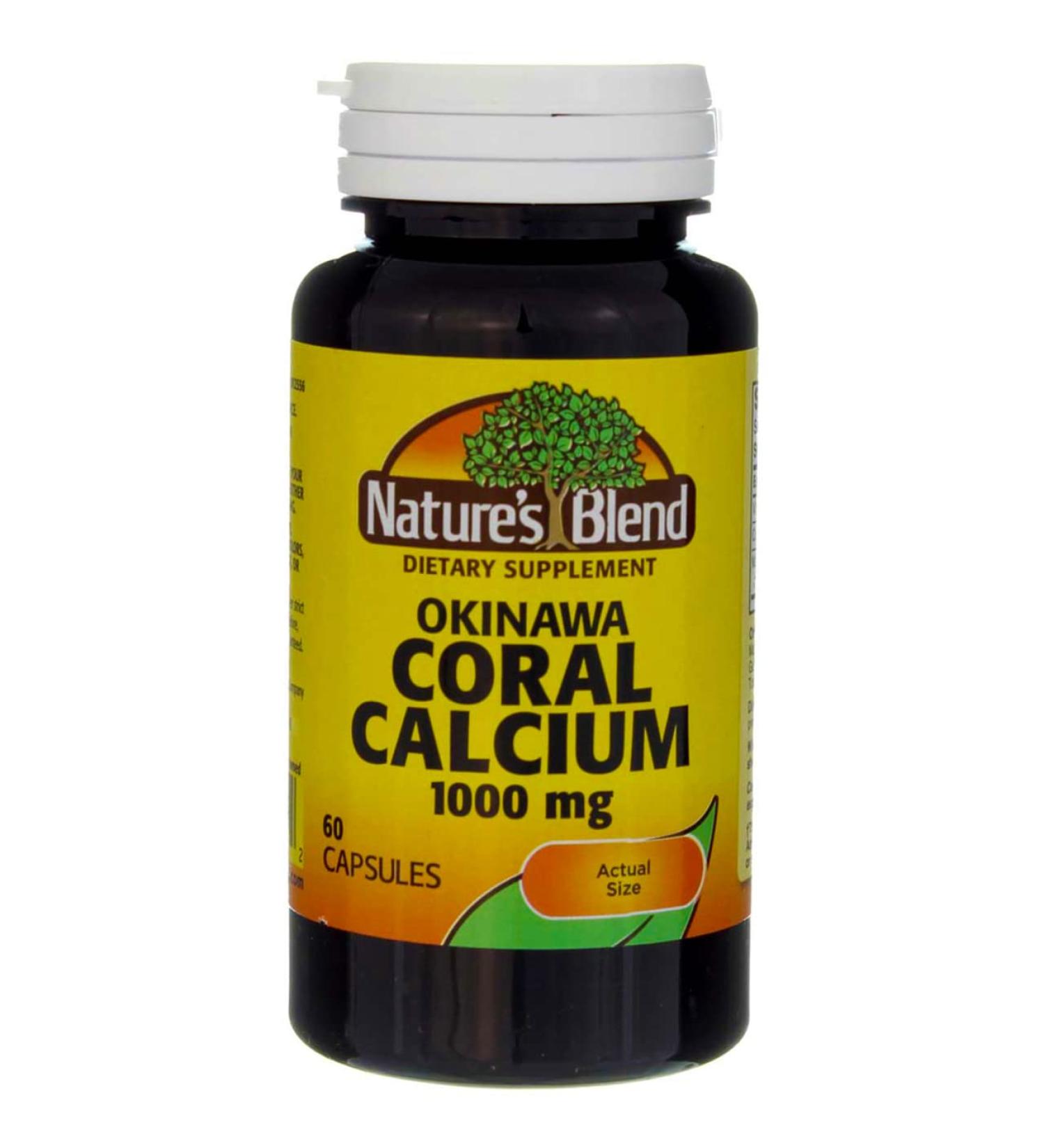 Nature's Blend Okinawa Coral Calcium 1 000 mg 60 Caps - Buy Online on GoSupps.com