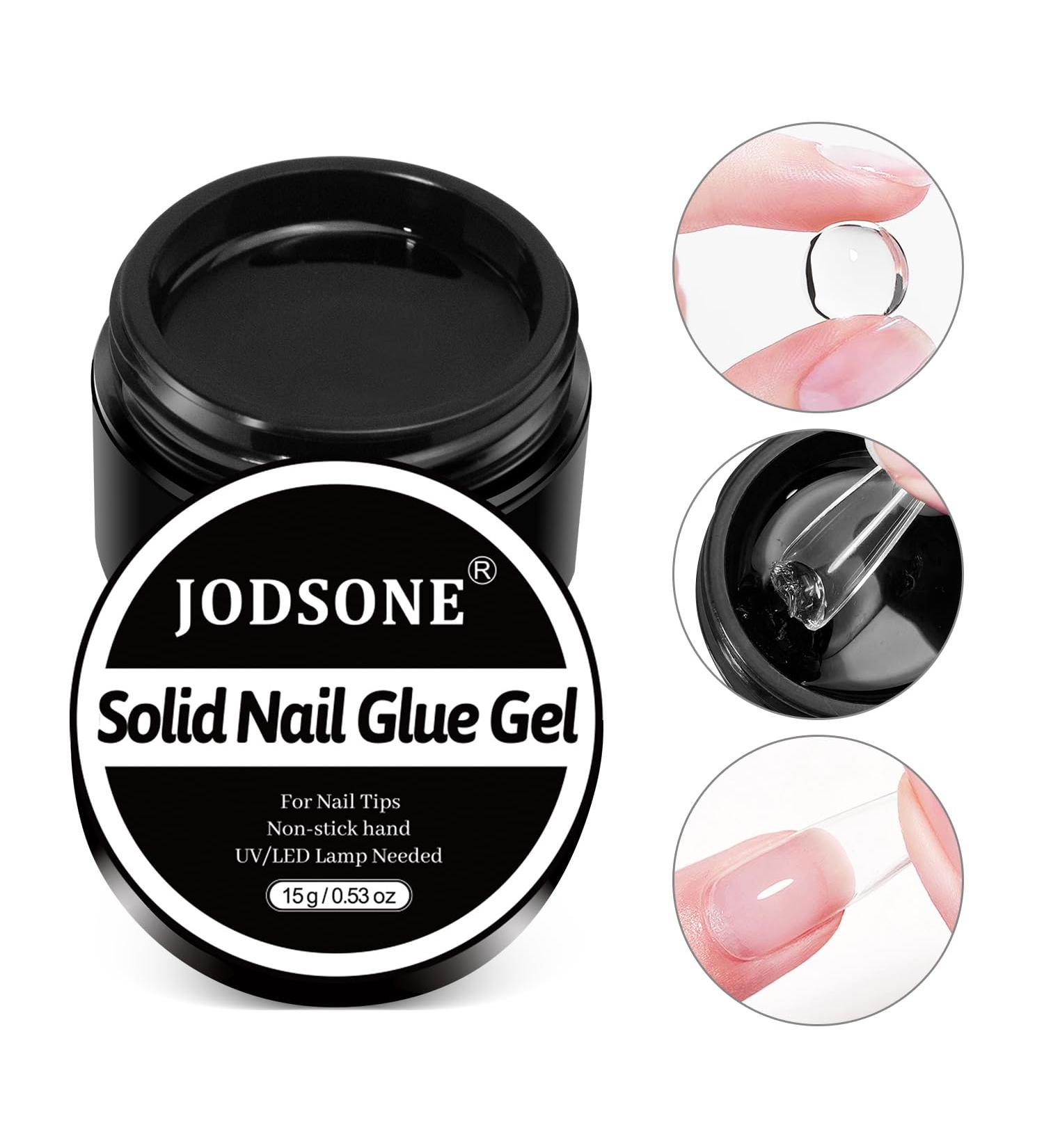 JODSONE Solid Nail Gel Glue - 15g Easy Application for Nail Art | UV Light Required - International Shipping Available - Buy Online on GoSupps.com