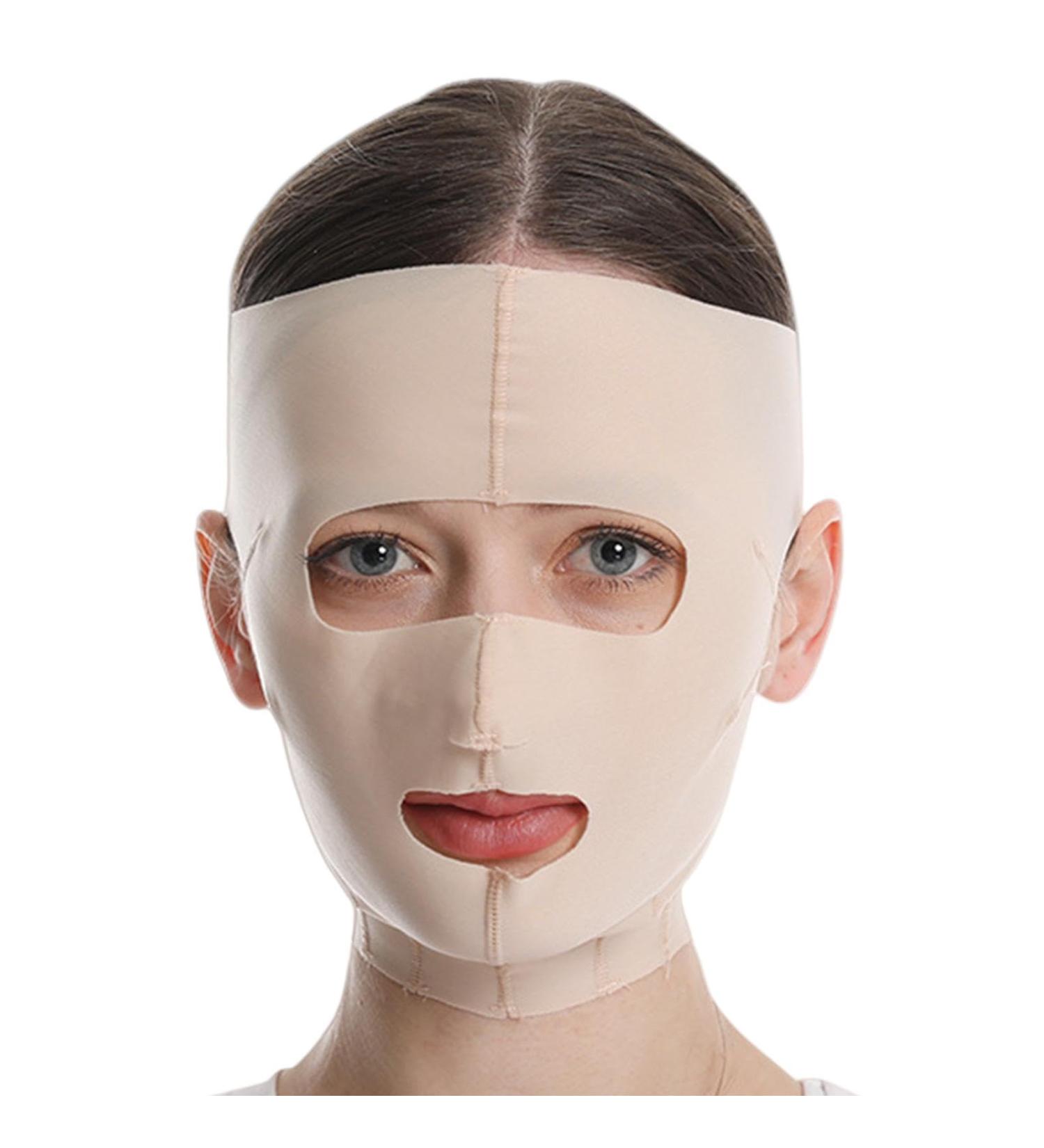 Chin Lifter for Double Chin Reusable Full Face Lift Breathable Face Sculpting Strap Double Chin Reducer Tool for Firming Tightening Skin Pink - Buy Online on GoSupps.com