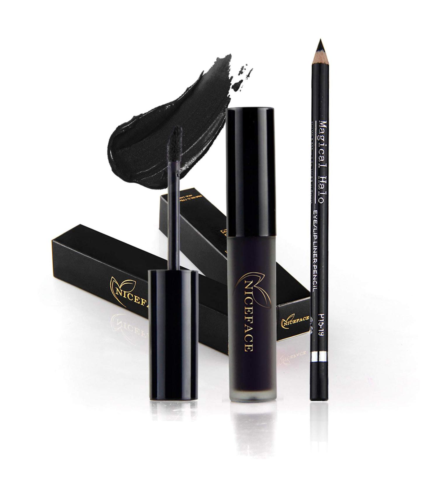 Coosa Professional Makeup Matte Liquid Lipgloss & Lip Liner Set - Long Lasting Waterproof Liquid Lipstick Set in Black (2 PCS) - Buy Online on GoSupps.com
