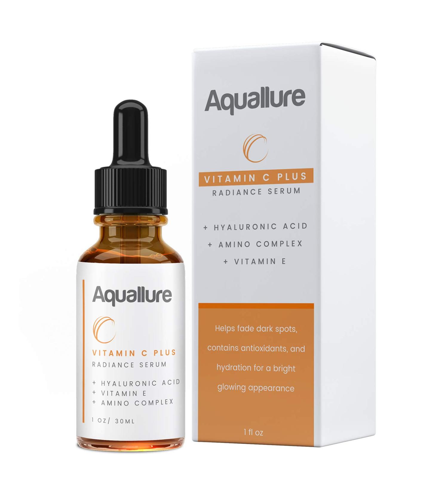 Shop Aquallure Vitamin C Plus Radiance Serum - Brighten Hydrate & Plump Skin with Hyaluronic Acid | 1 fl oz - International Shipping Available - Buy Online on GoSupps.com