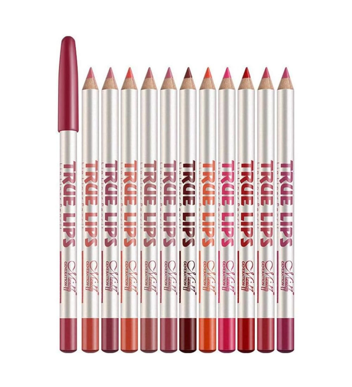 ieron Enhance your lip game with our lip liner pencil set 12piece collection for fuller defined lips - Buy Online on GoSupps.com