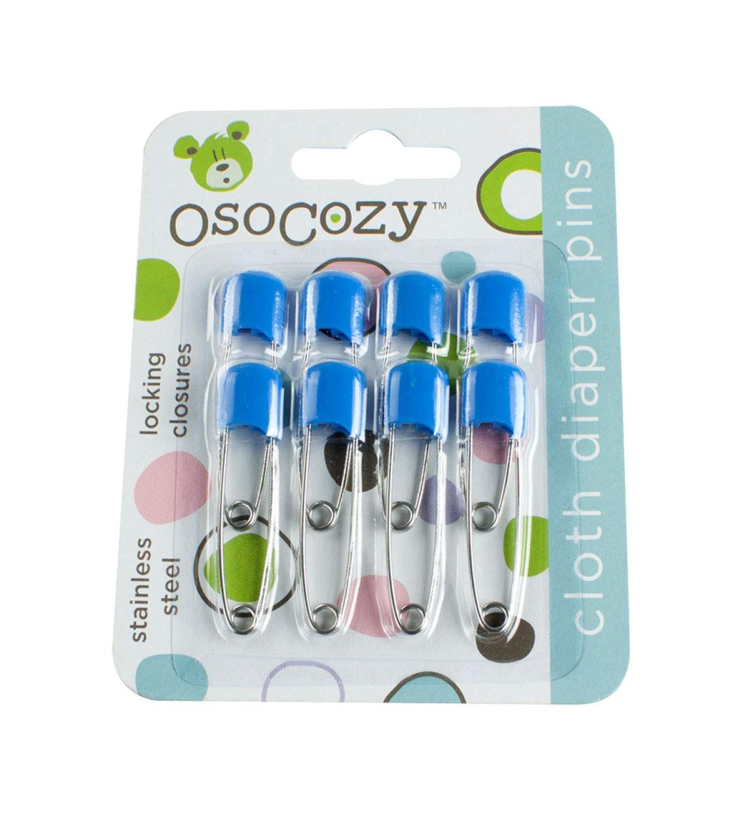 OsoCozy Diaper Pins Blue - Secure Cloth Diapers with Easy-to-Use Pins - Buy Online on GoSupps.com