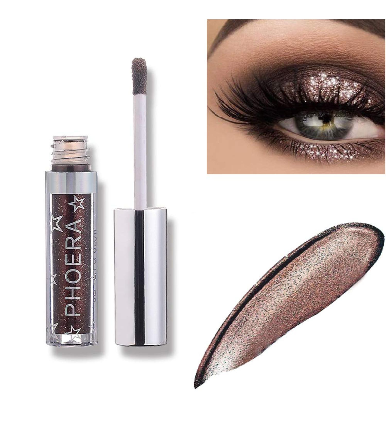 Coalitione 12-Color Waterproof Liquid Eyeshadow for Party Makeup - Shimmering Glitter Matte Finish -Long Lasting Formula for Festival Beauty - Buy Online on GoSupps.com