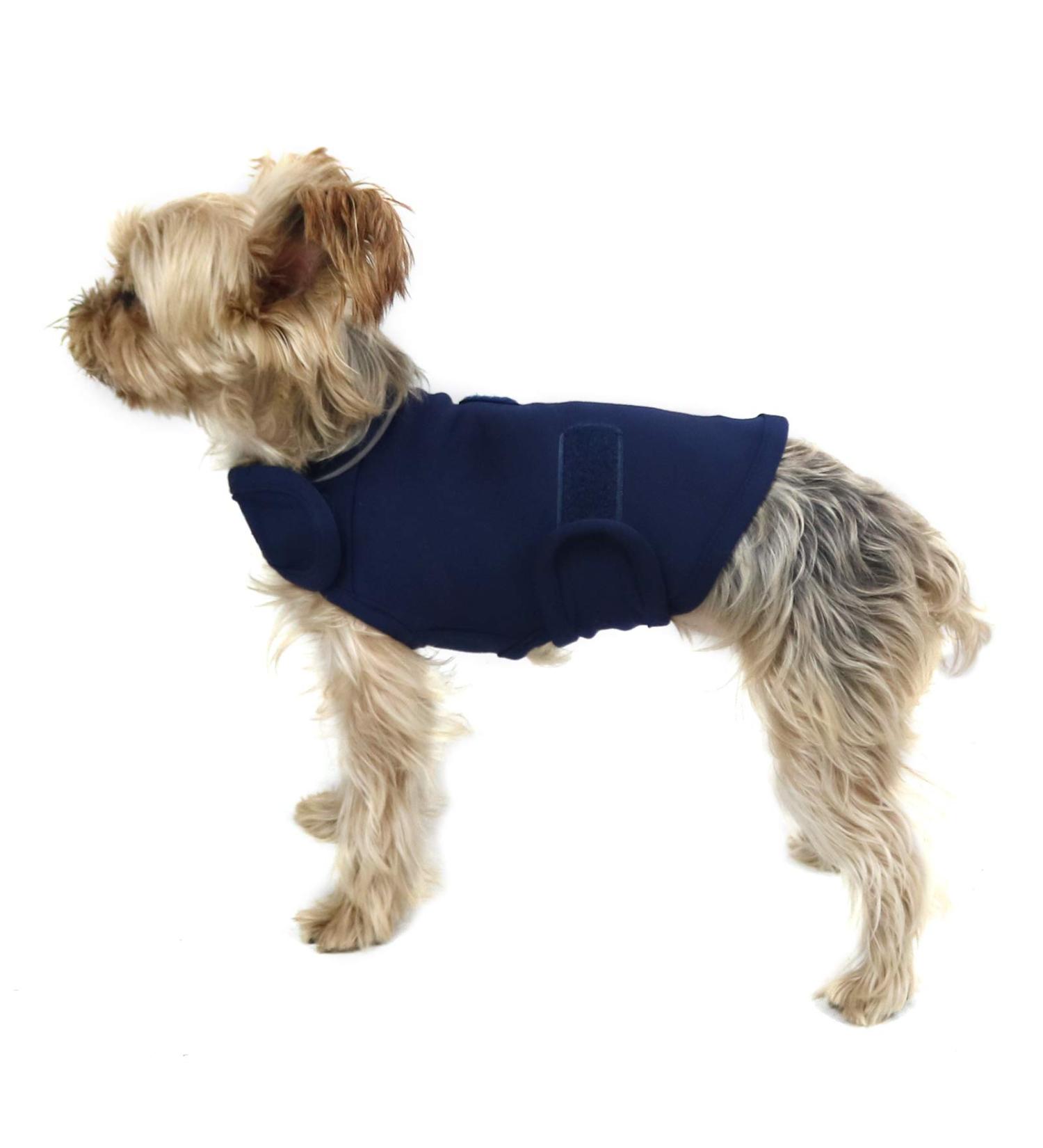 Cattamao Comfort Dog Anxiety Relief Coat - Calming Vest for XS-XL Dogs | Thunder Shirt Jacket (Navy) - Buy Online on GoSupps.com