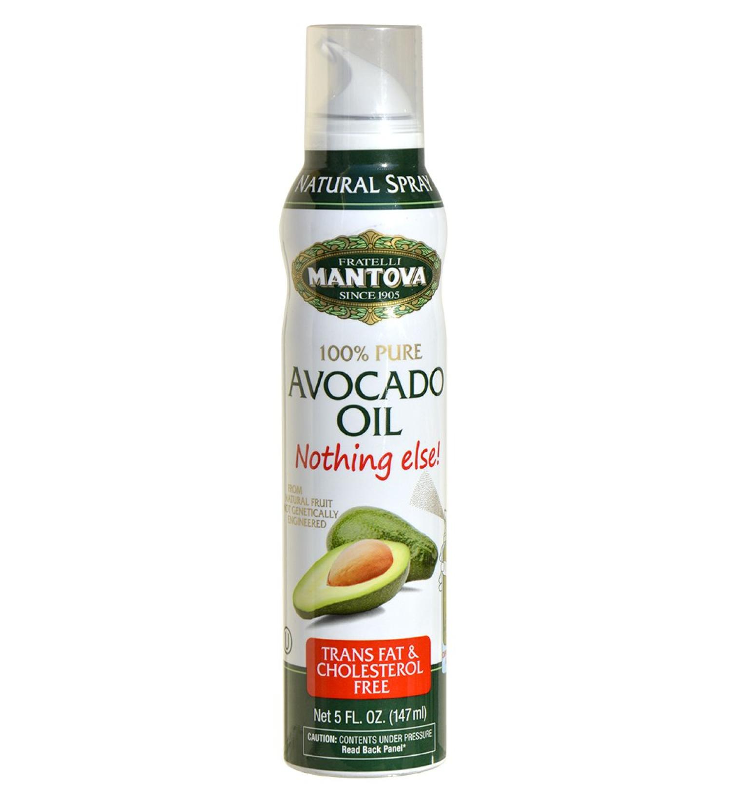 Mantova 100% Avocado Oil Spray - 5 Ounce | Pure and Natural Cooking Oil - Buy Online on GoSupps.com