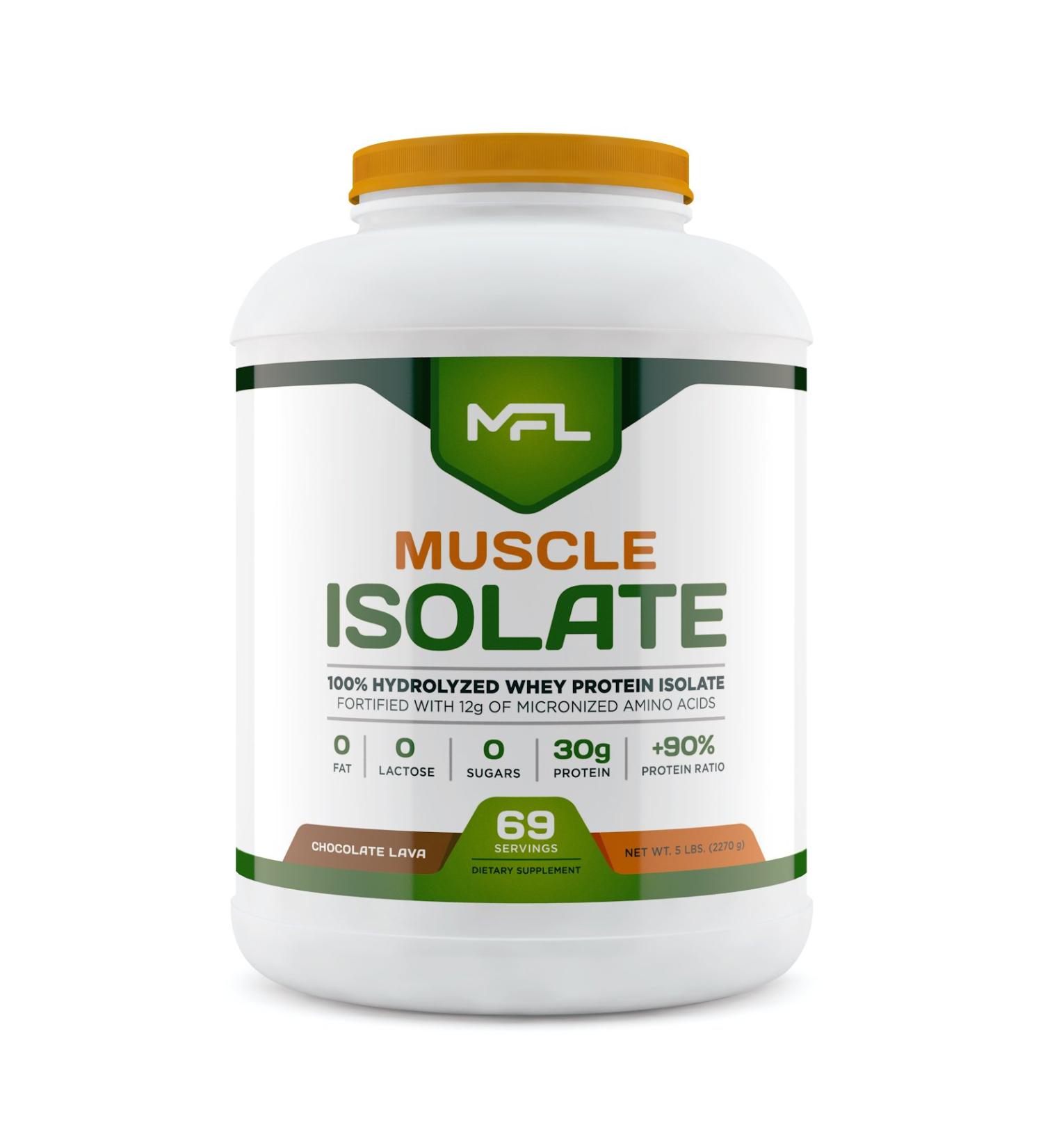 MFL 100% Isolate Protein l 30g of Protein l 12g Amino Acids l Keto Friendly l Low Carbs l 5 lbs. (Chocolate Lava) Chocolate Lava 5 Pound (Pack of 1) - Buy Online on GoSupps.com