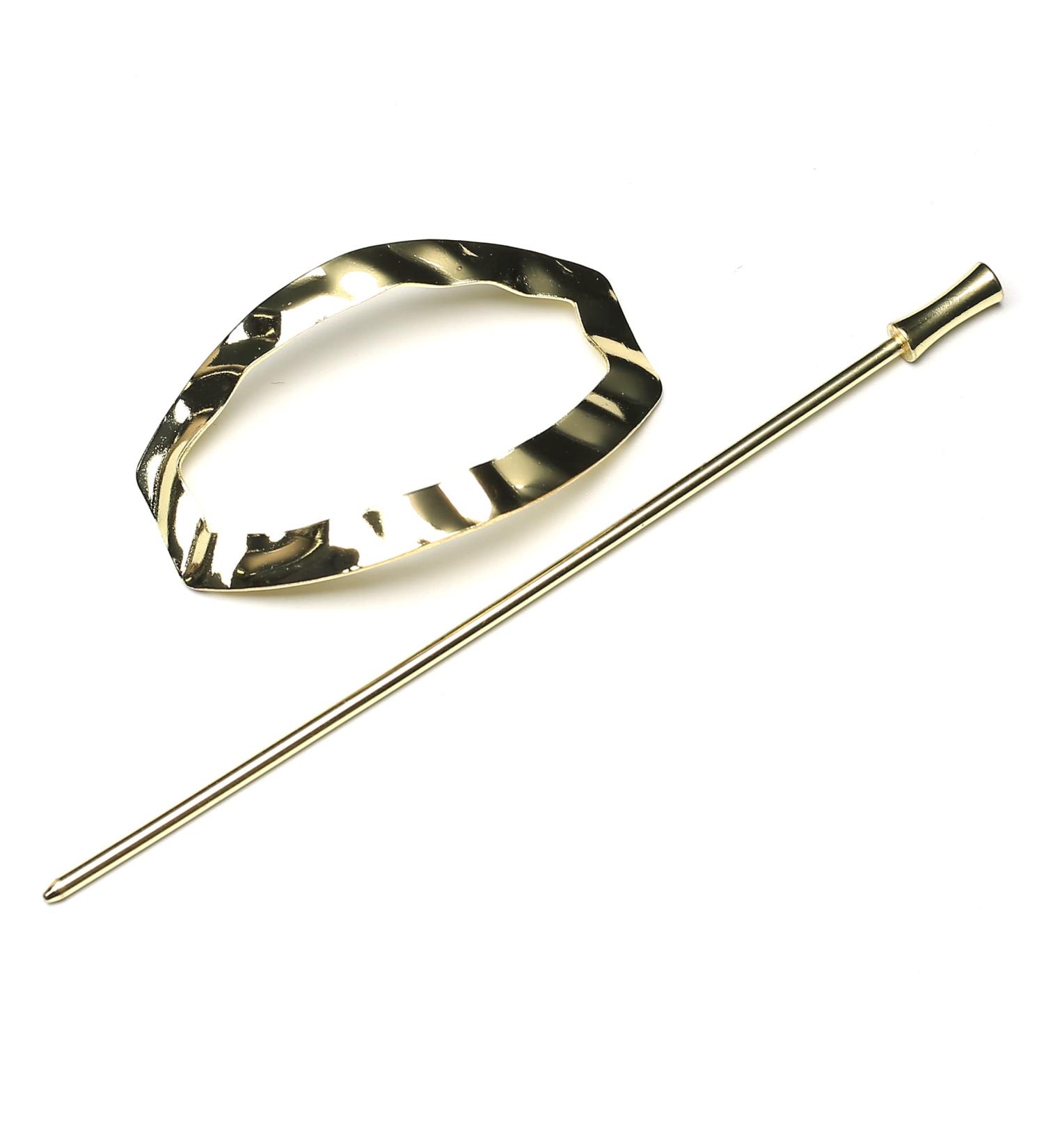 QinGoo Metal Hair Pins Hair Accessories for Beautiful Women and Girls Headpiece Elegant Hair Accessory (Oval Gold) - Buy Online on GoSupps.com