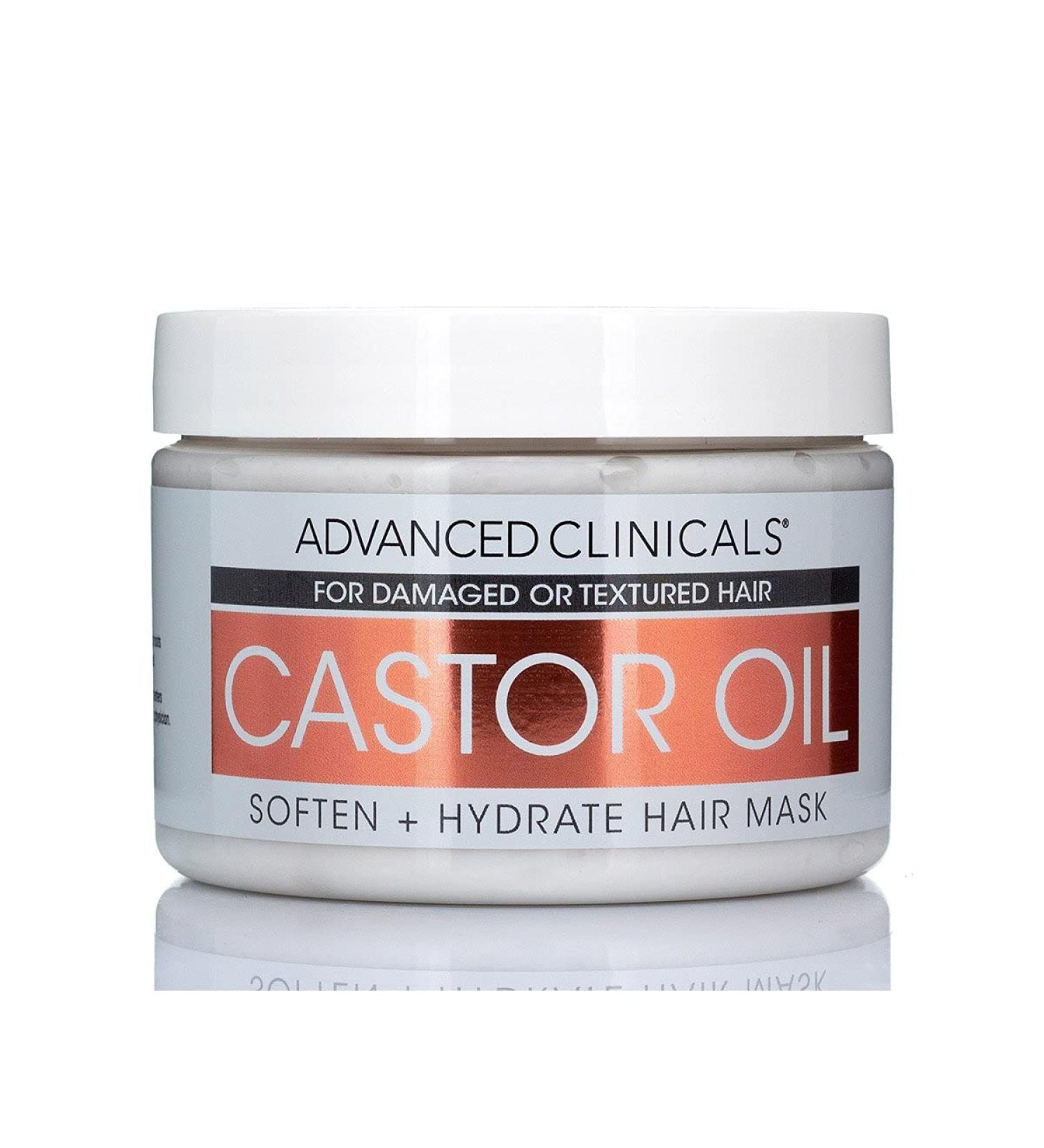 Advanced Clinicals Dry Hair Rescue Castor Oil 12 oz - Ultimate Repair & Hydration for Damaged Hair - Buy Online on GoSupps.com