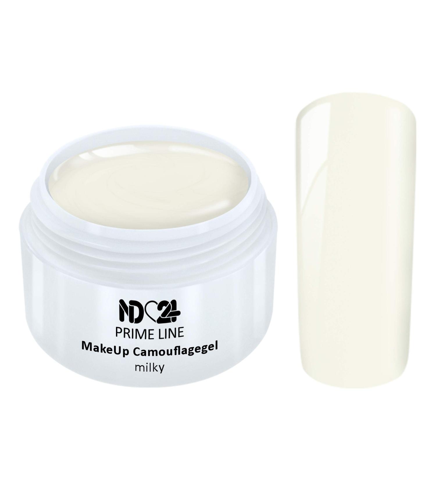 Prime Line - Uv Led Gel Make Up Camouflage Milky Studio Quality - Made in Germany - 5ml